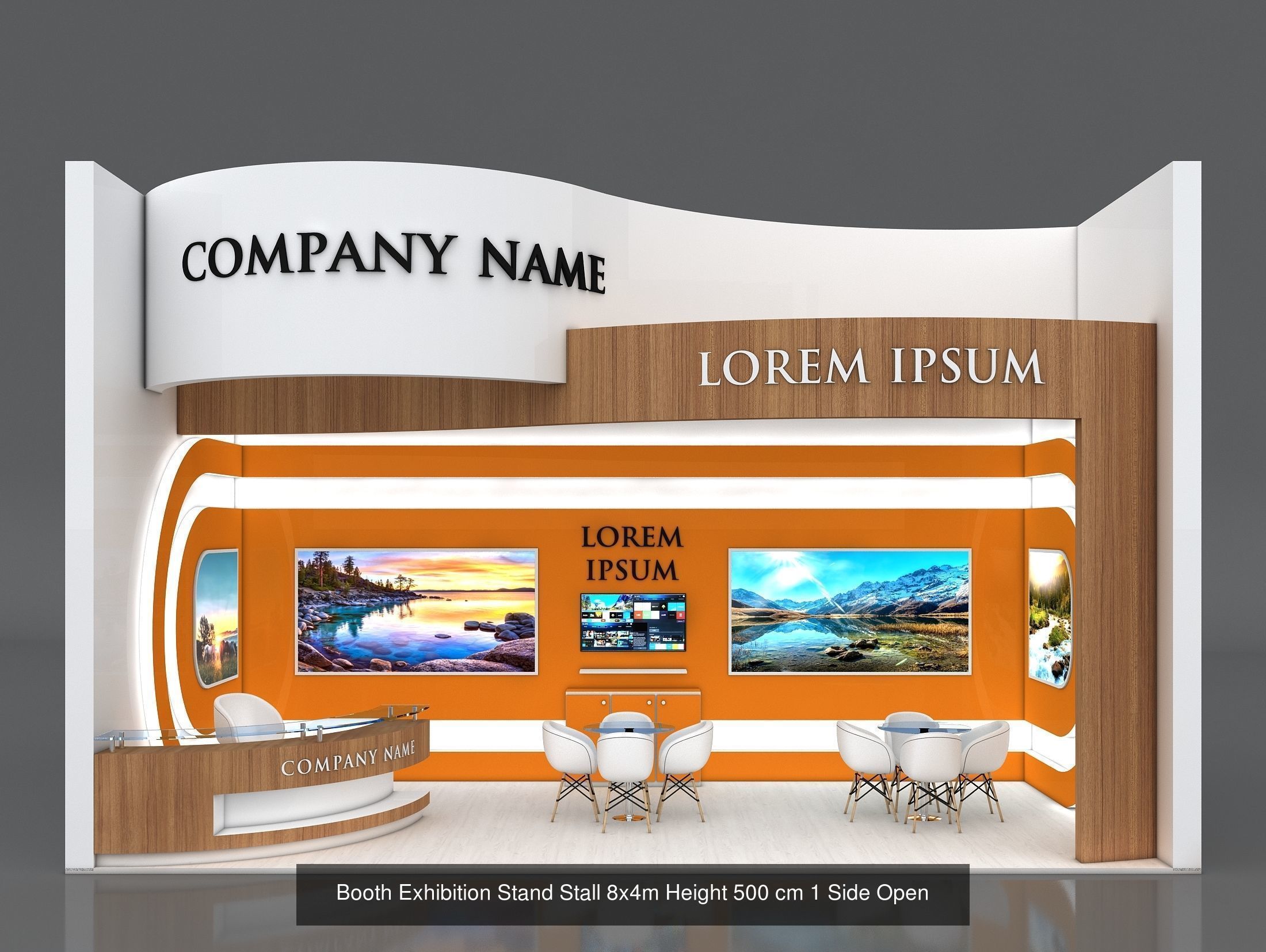 50 Exhibition Stand Stall Booth 50 3D model  3D Model Collection_55