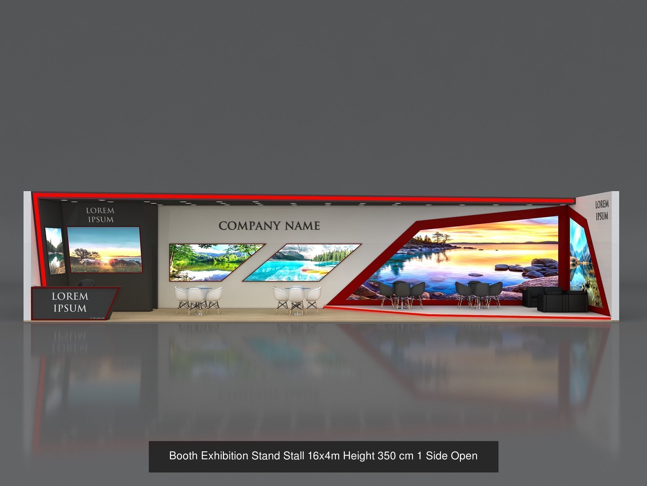 50 Exhibition Stand Stall Booth 50 3D model  3D Model Collection_24