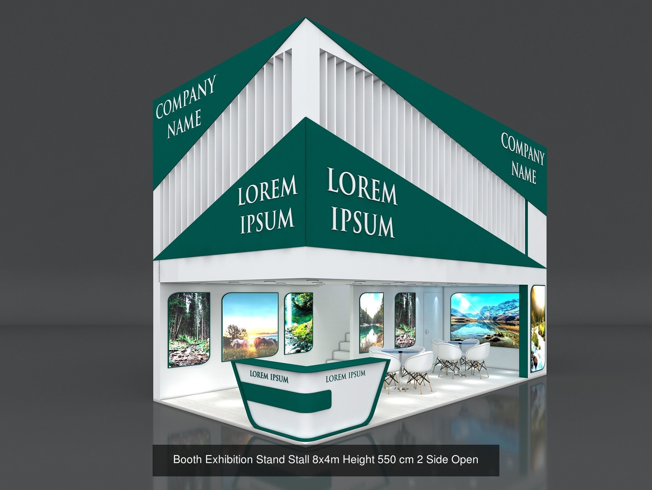 50 Exhibition Stand Stall Booth 50 3D model  3D Model Collection_40
