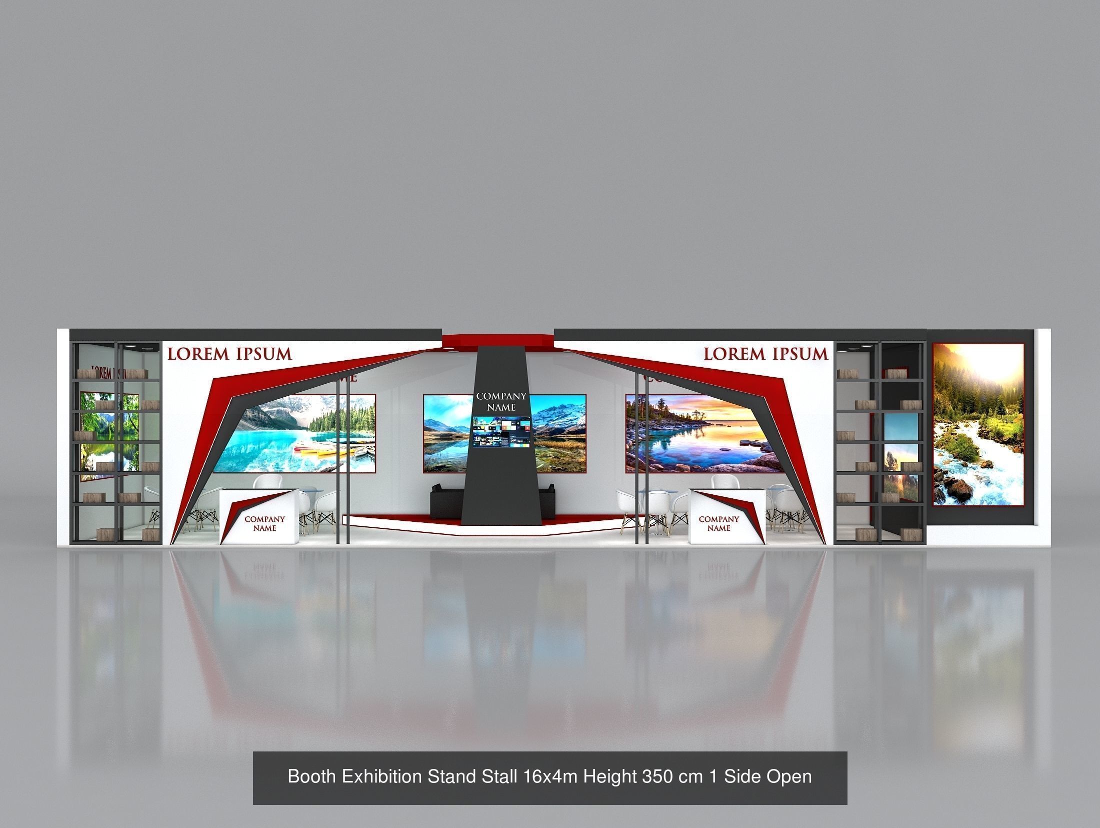 50 Exhibition Stand Stall Booth 50 3D model  3D Model Collection_22