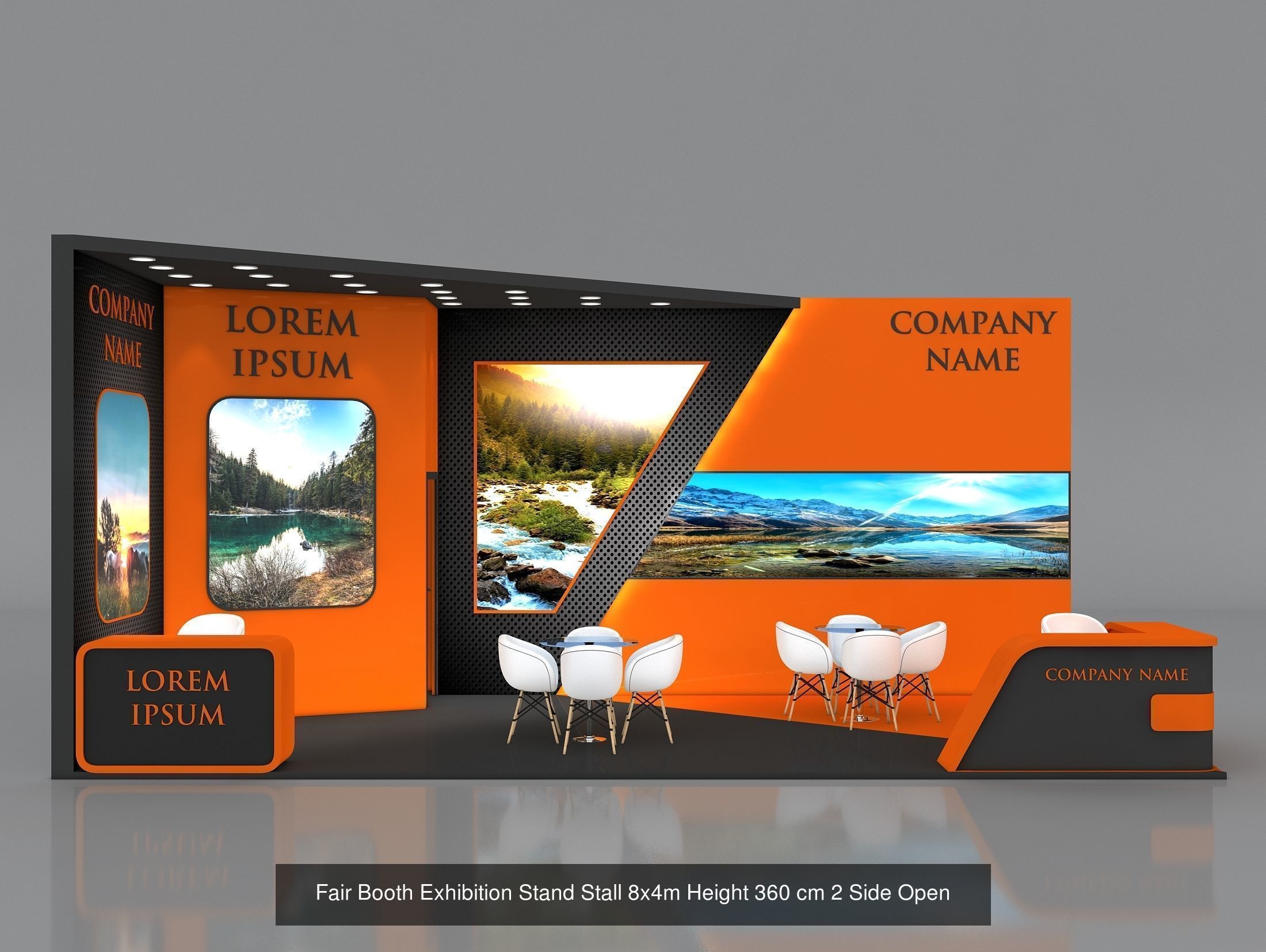 50 Exhibition Stand Stall Booth 50 3D model  3D Model Collection_31