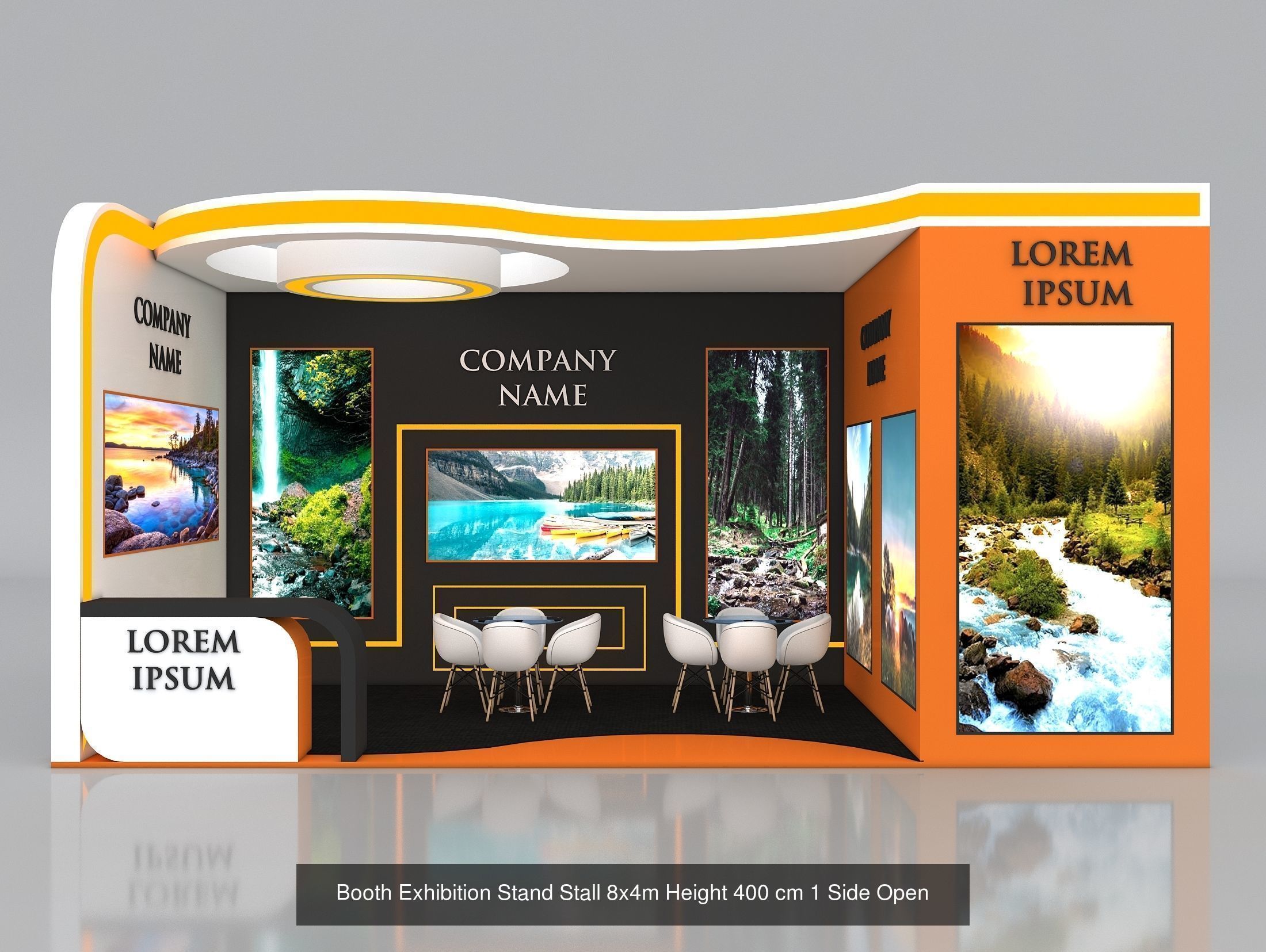 50 Exhibition Stand Stall Booth 50 3D model  3D Model Collection_48