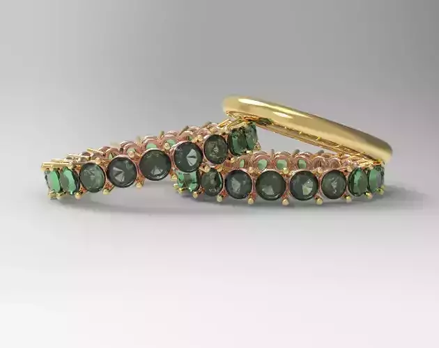 Eternity and band ring 