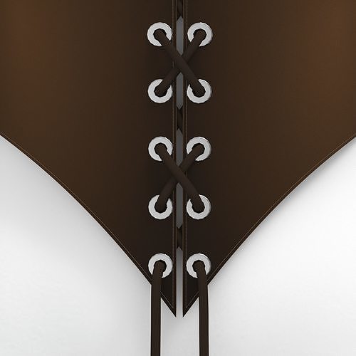 Leather Corset 3D model