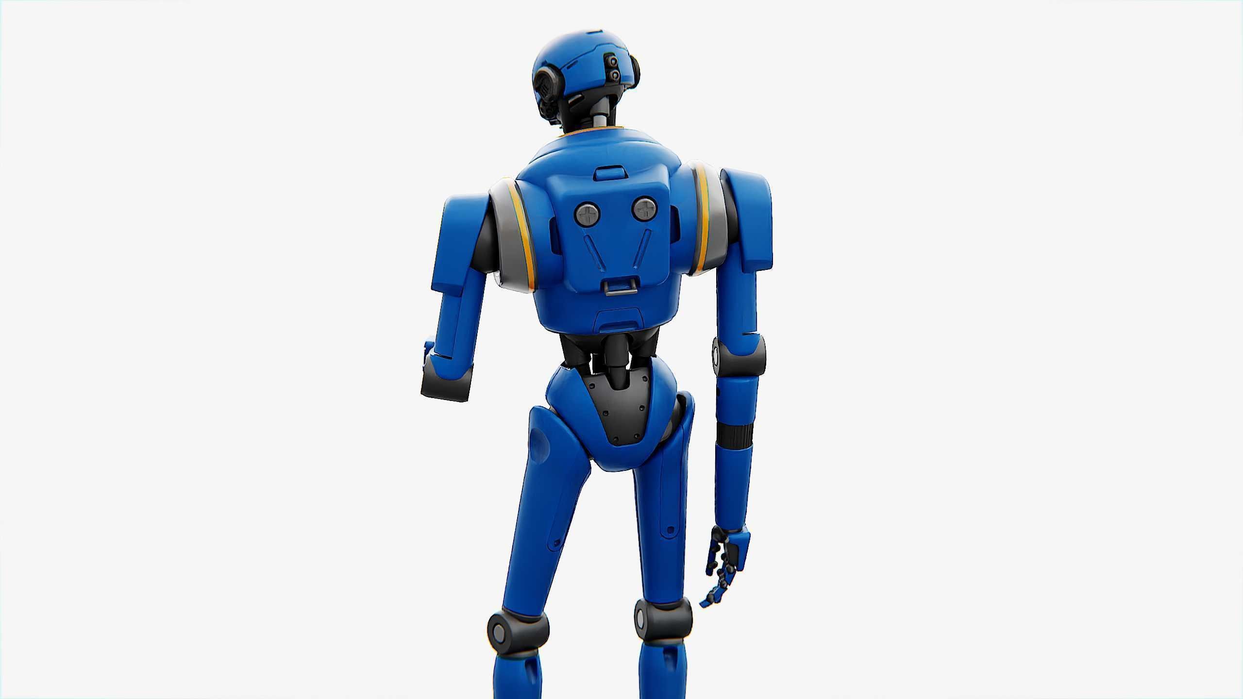 IMPERIAL PROTOCOL DROID V-2   RIGGED 3D model_7