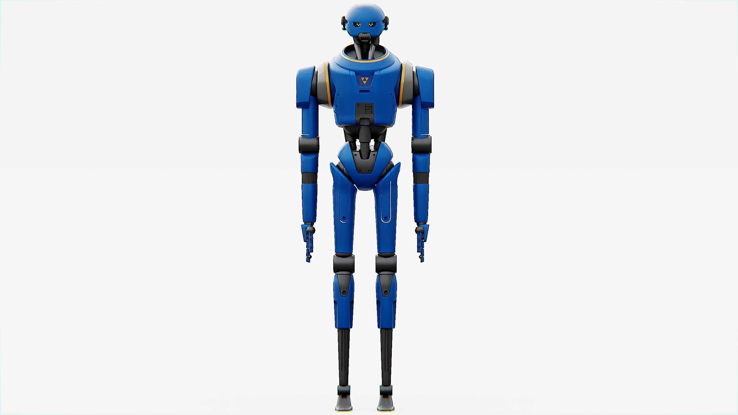 IMPERIAL PROTOCOL DROID V-2   RIGGED 3D model_21