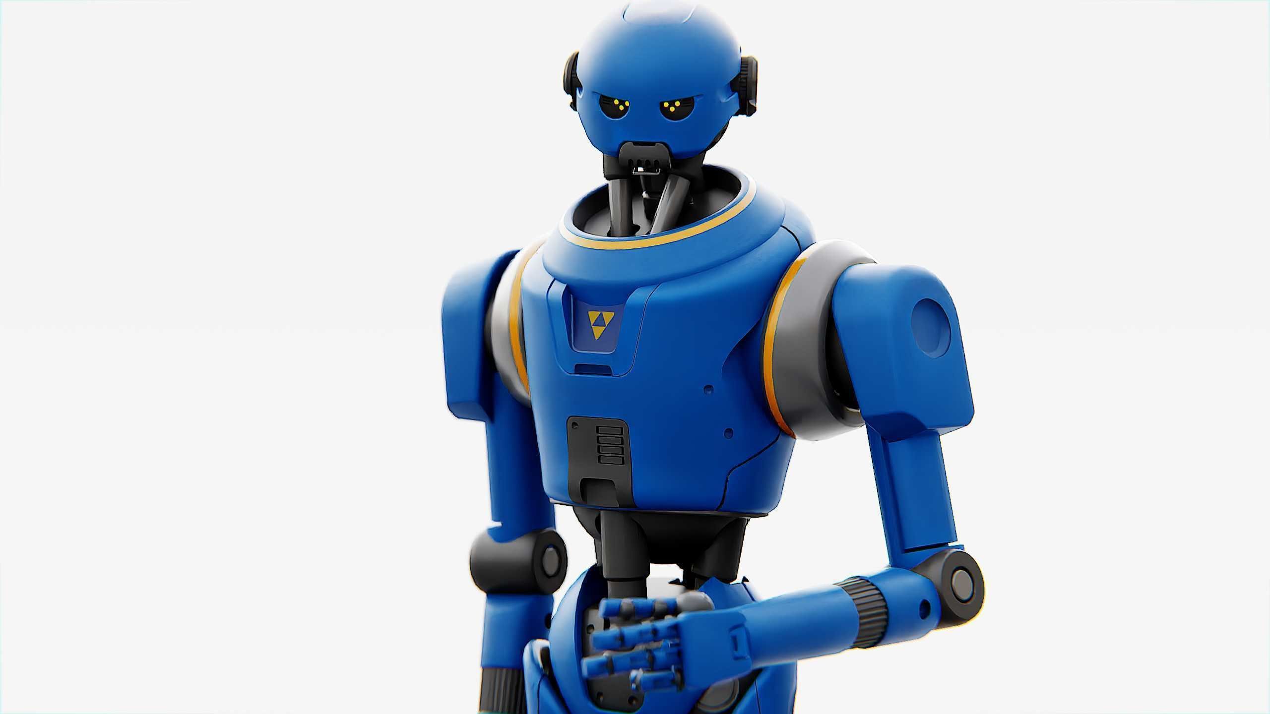 IMPERIAL PROTOCOL DROID V-2   RIGGED 3D model_11