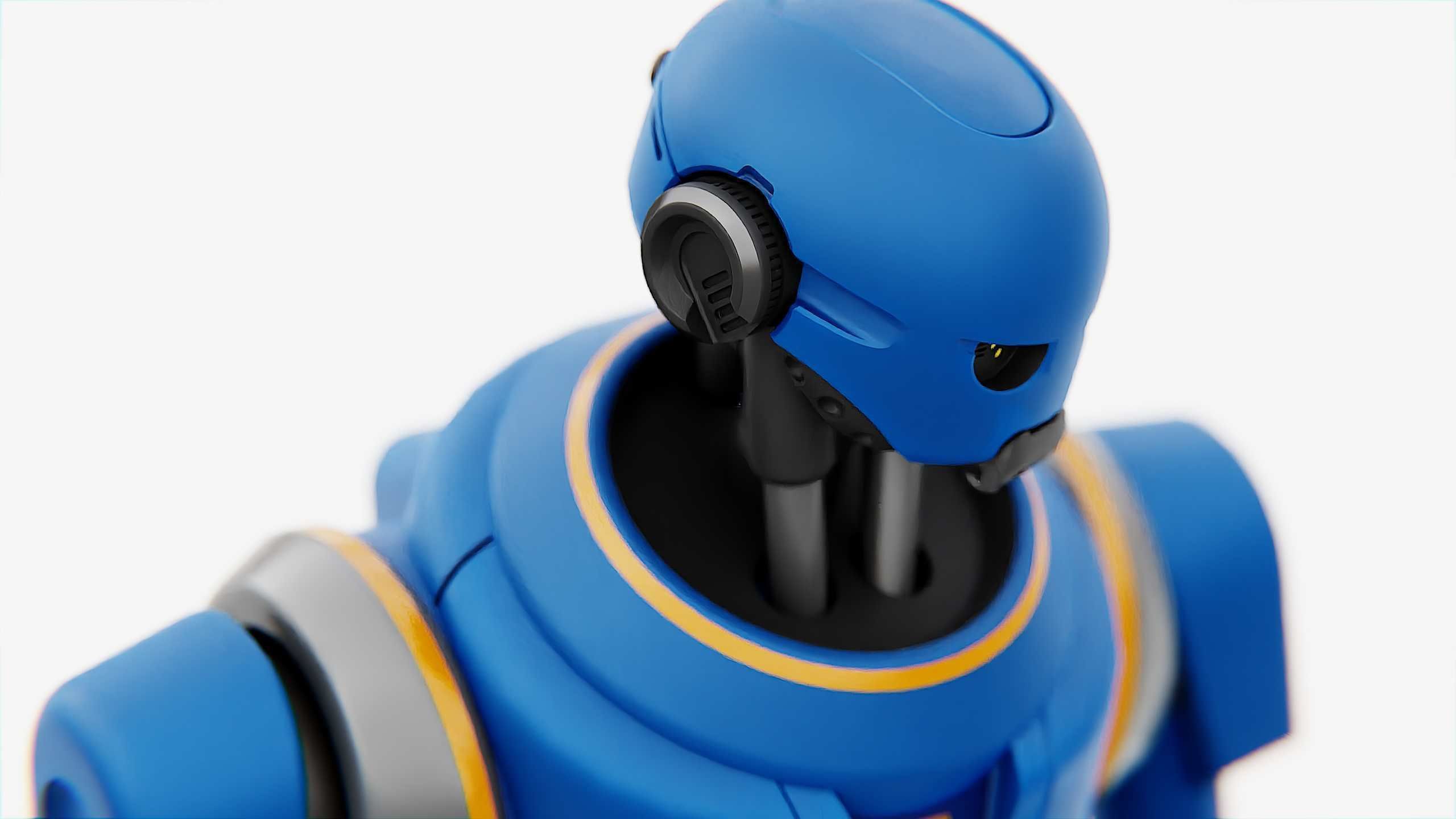 IMPERIAL PROTOCOL DROID V-2   RIGGED 3D model_15