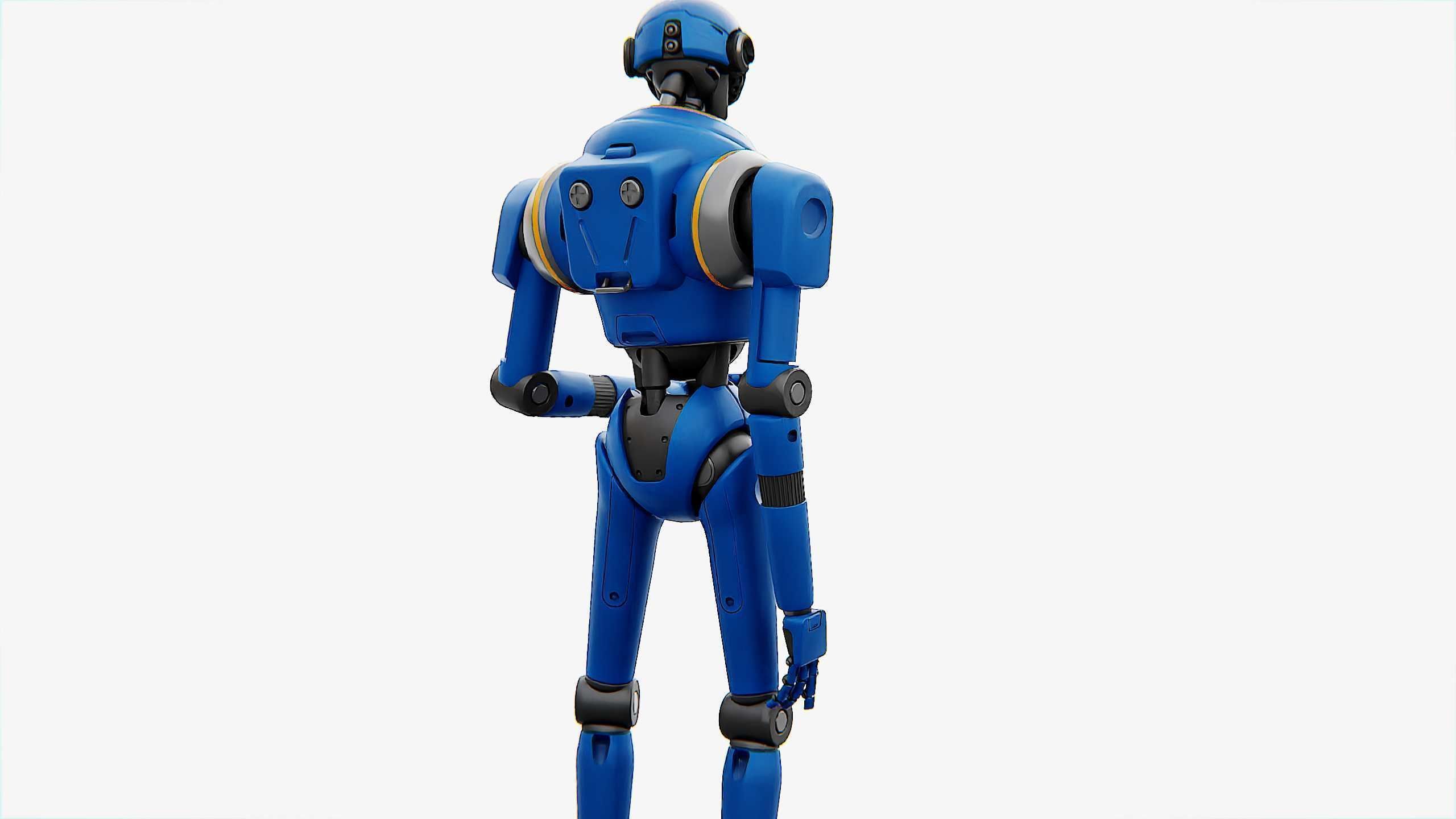 IMPERIAL PROTOCOL DROID V-2   RIGGED 3D model_6