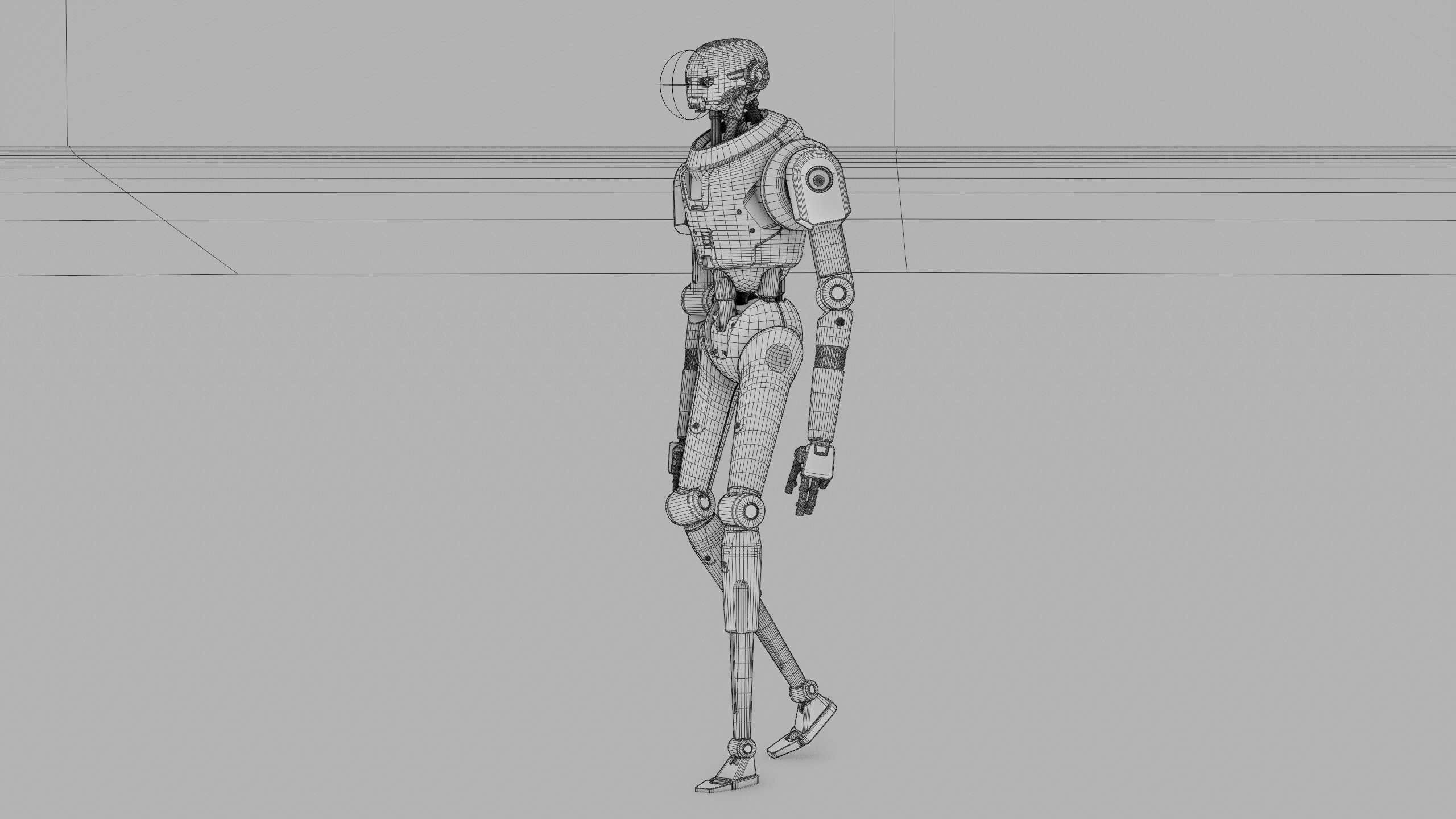 IMPERIAL PROTOCOL DROID V-2   RIGGED 3D model_39