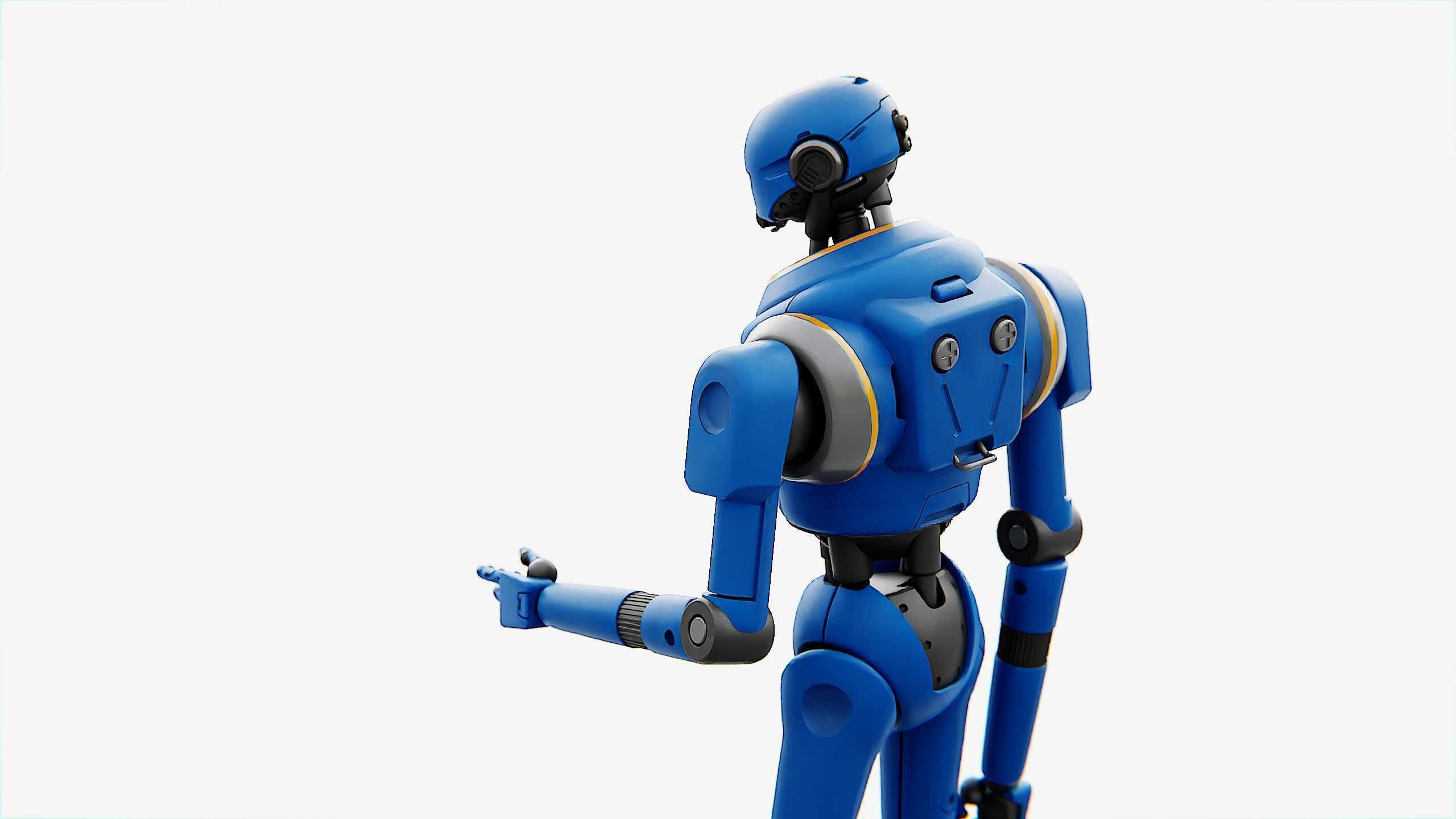 IMPERIAL PROTOCOL DROID V-2   RIGGED 3D model_8