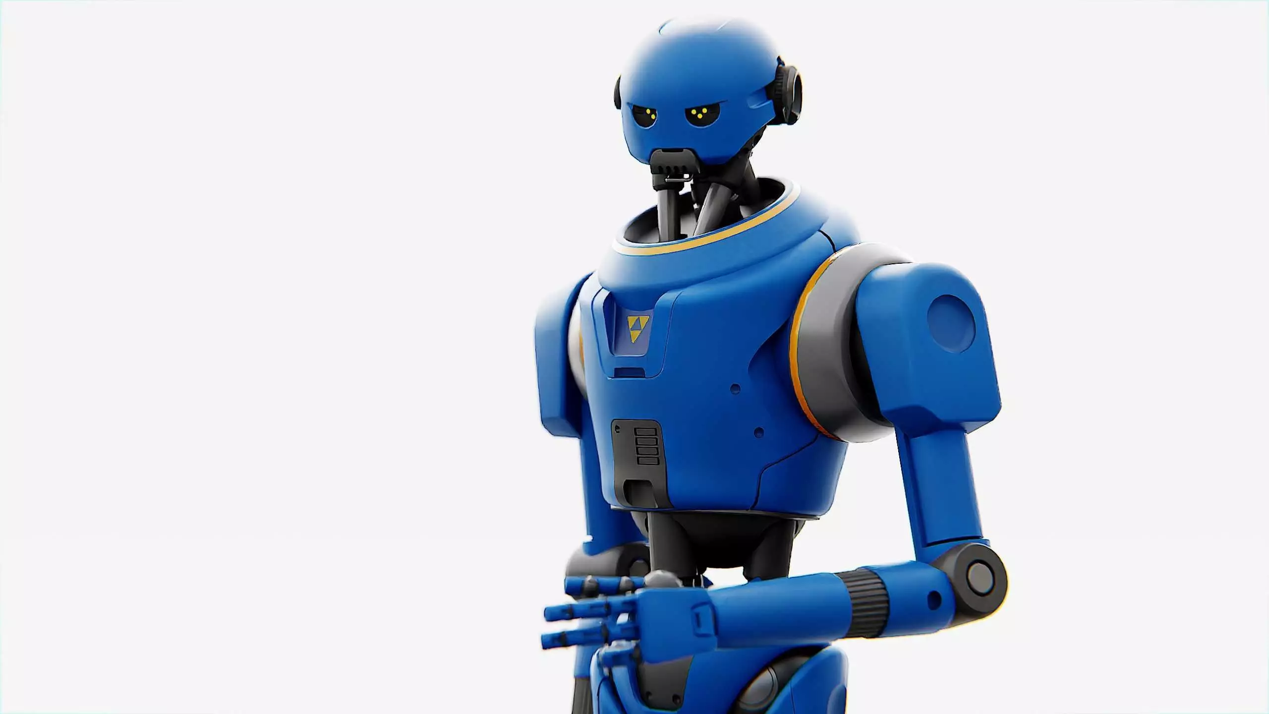 IMPERIAL PROTOCOL DROID V-2   RIGGED 3D model_0