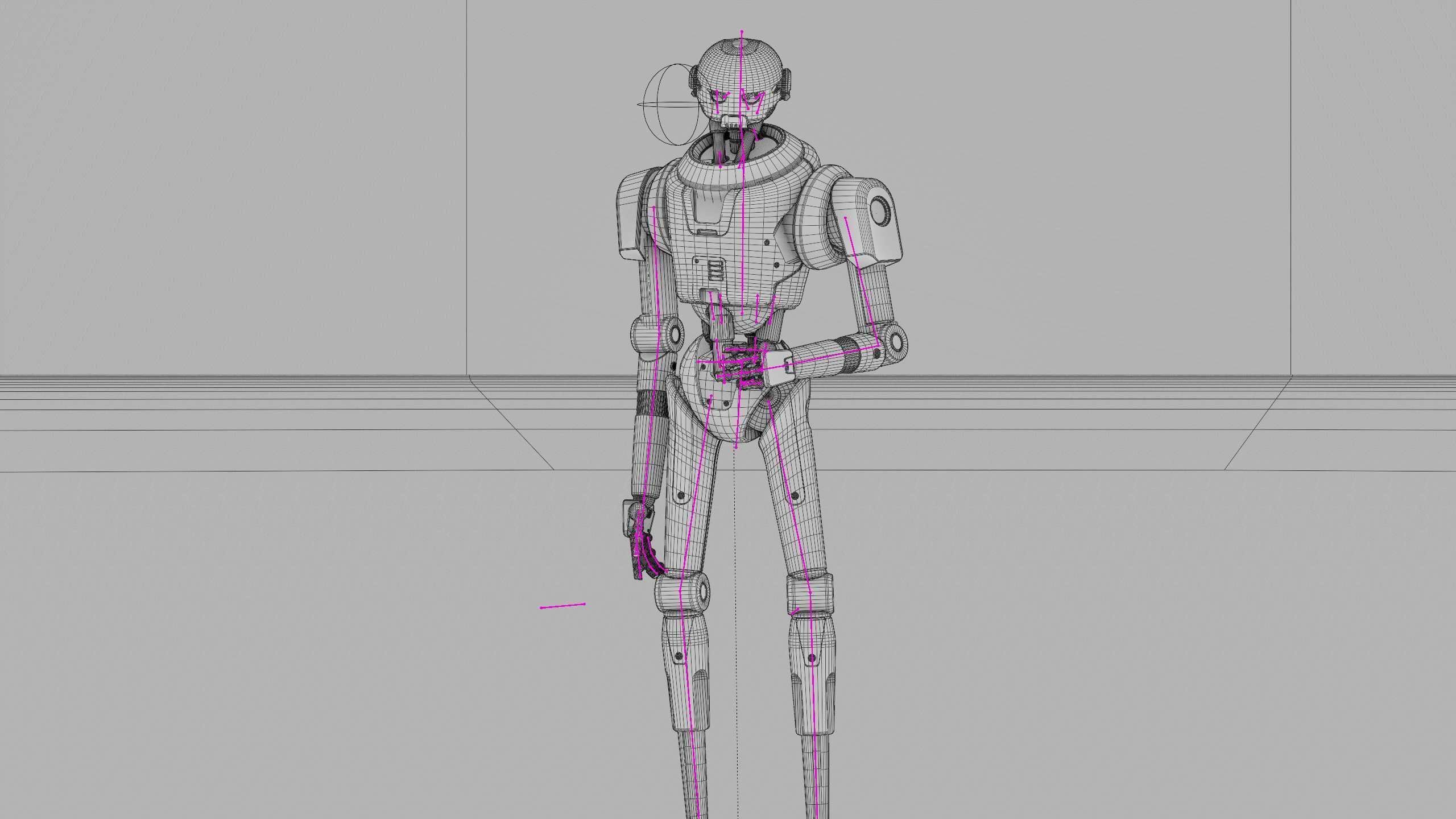 IMPERIAL PROTOCOL DROID V-2   RIGGED 3D model_37