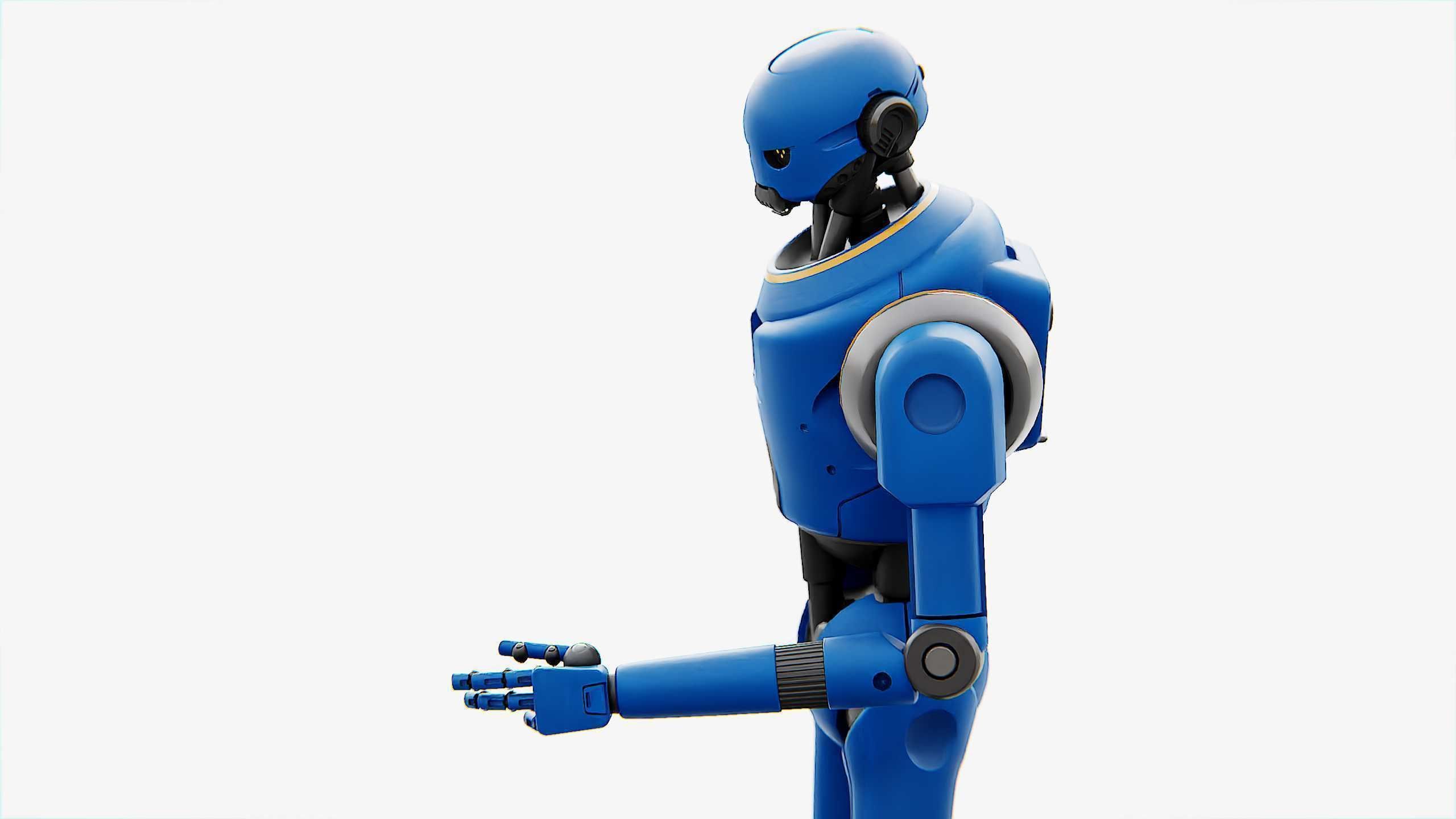 IMPERIAL PROTOCOL DROID V-2   RIGGED 3D model_9