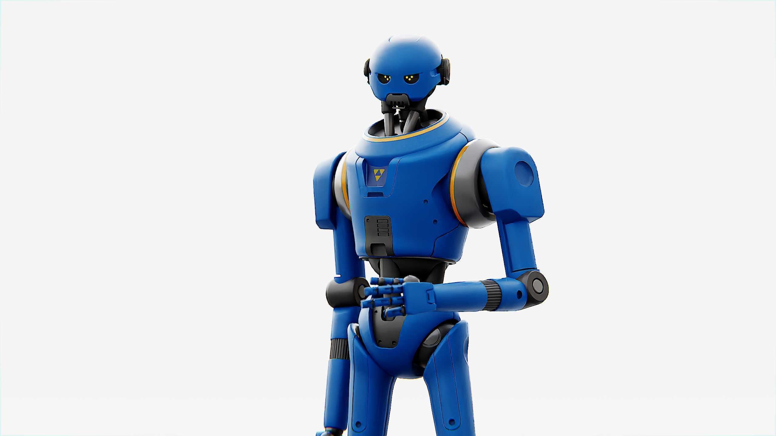 IMPERIAL PROTOCOL DROID V-2   RIGGED 3D model_1