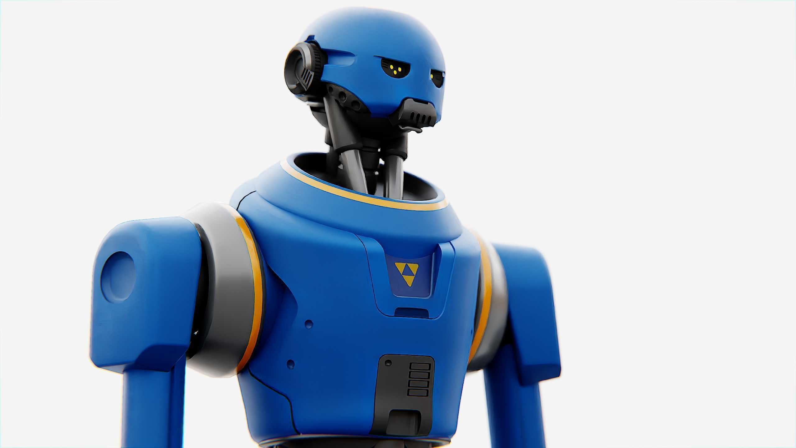 IMPERIAL PROTOCOL DROID V-2   RIGGED 3D model_27