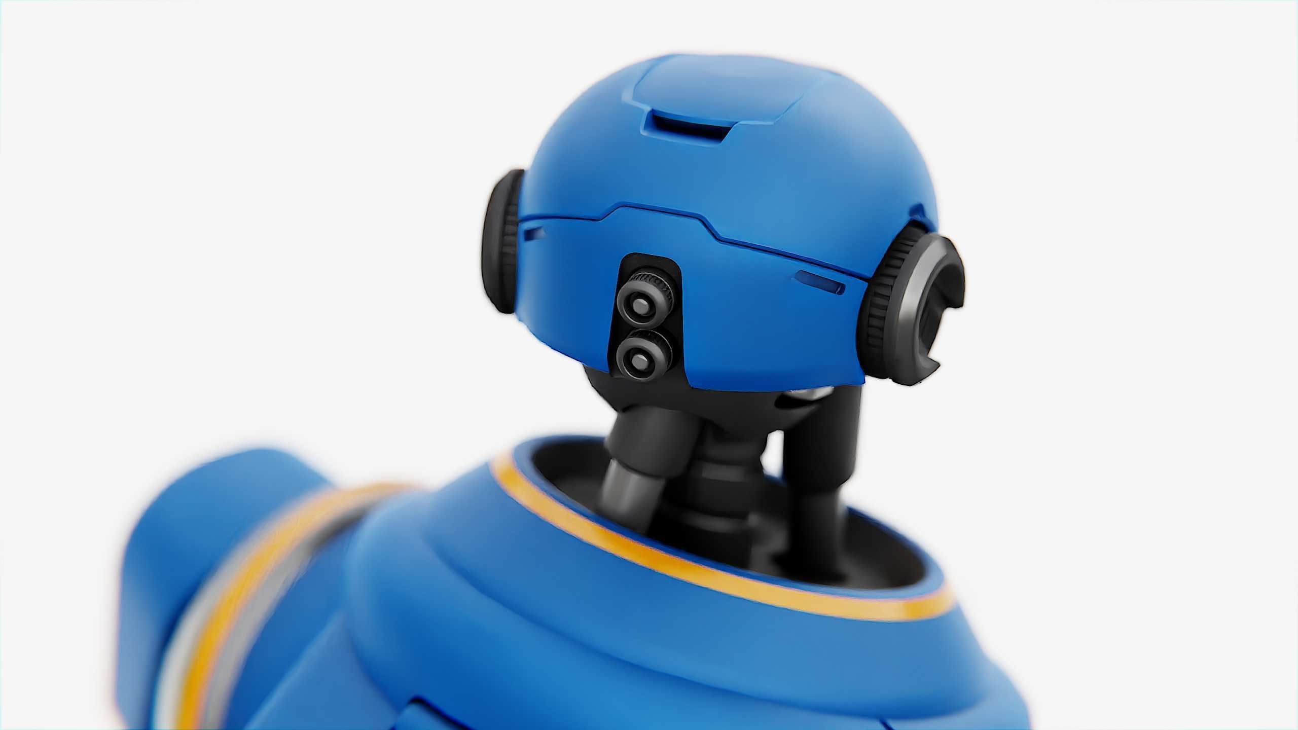 IMPERIAL PROTOCOL DROID V-2   RIGGED 3D model_14