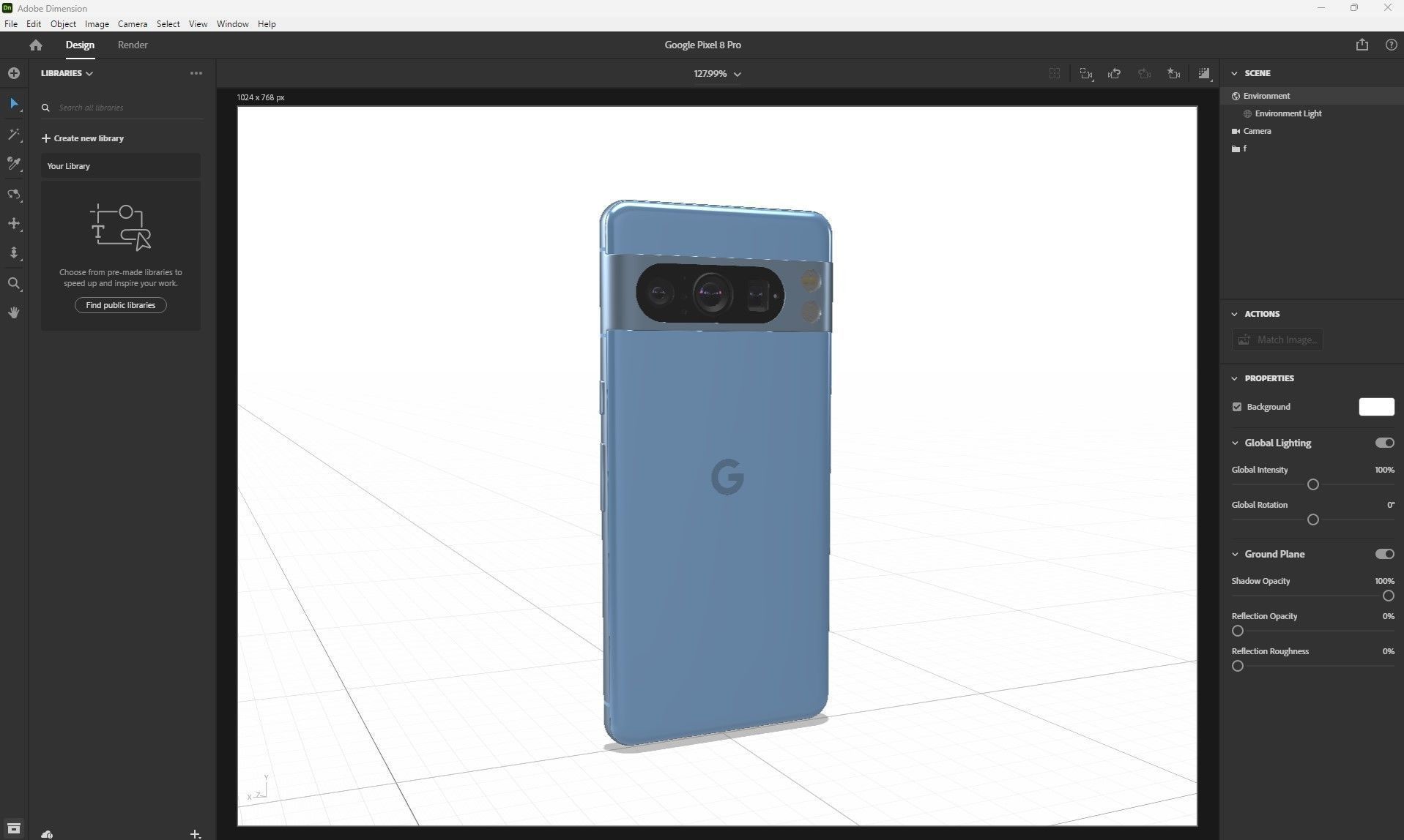 Google Pixel 8 Pro Bay Low-poly 3D model_27