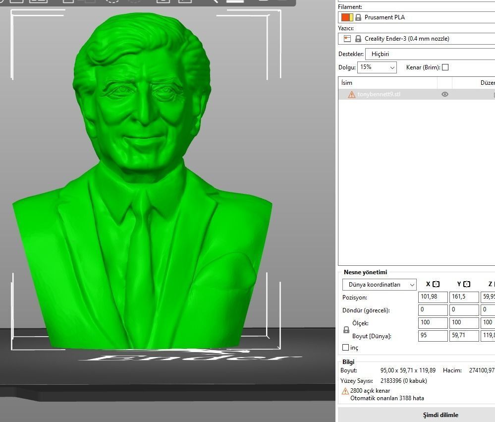 Tony Bennett 3D print model_15
