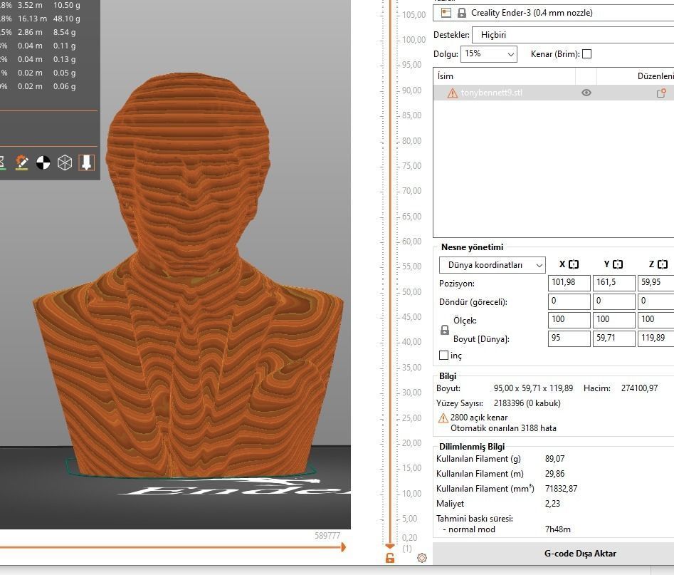 Tony Bennett 3D print model_16