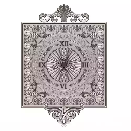 Classic Wall Clock 04 Chrome