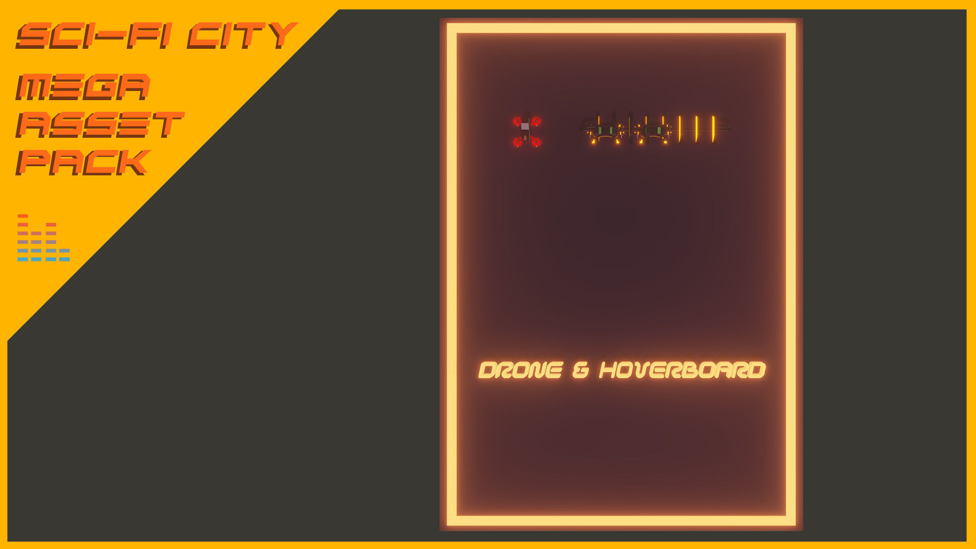 Scifi City Mega Asset Pack Low-poly 3D model_20