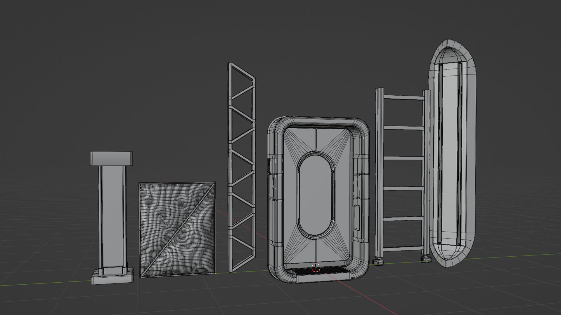 Modular Moon Station 3D model_11