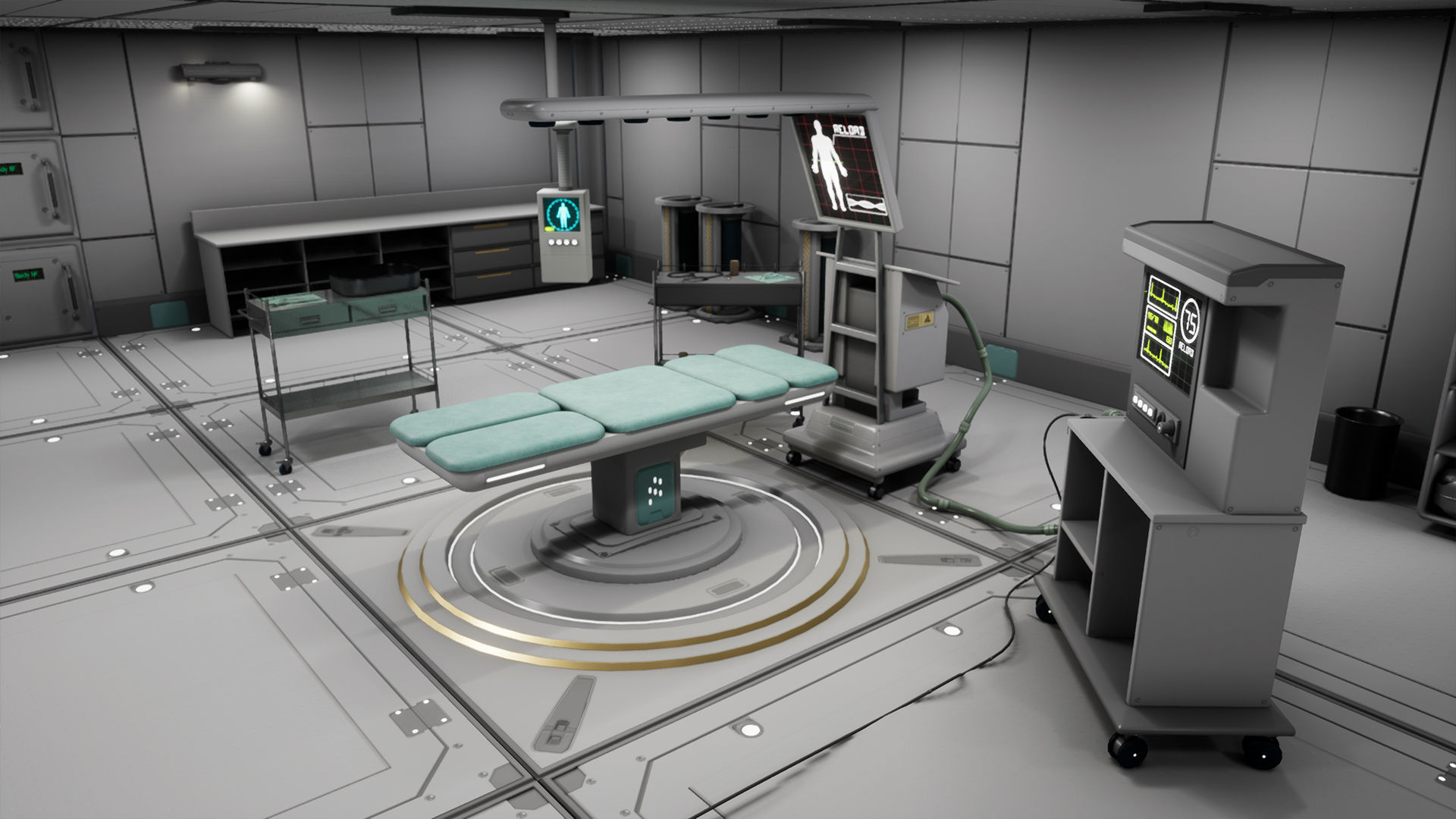SciFi Space Medical Room 3D model_1