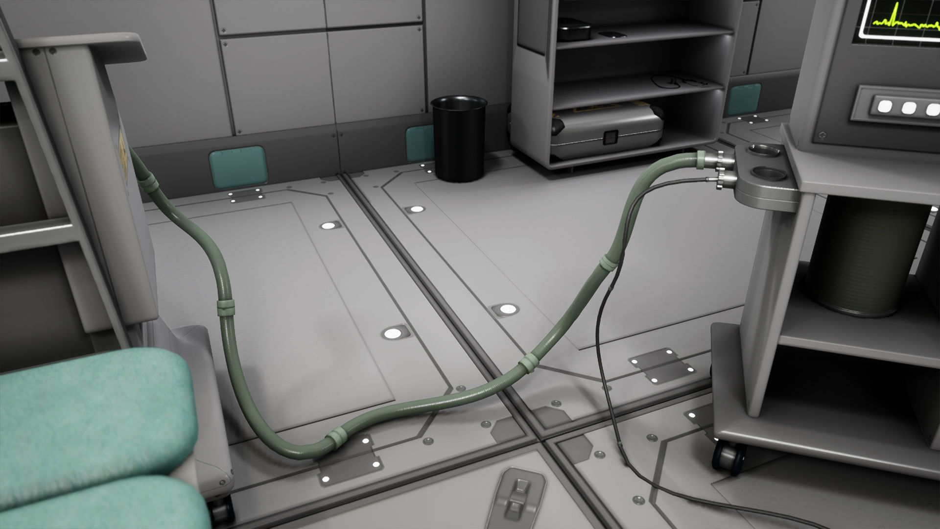 SciFi Space Medical Room 3D model_2