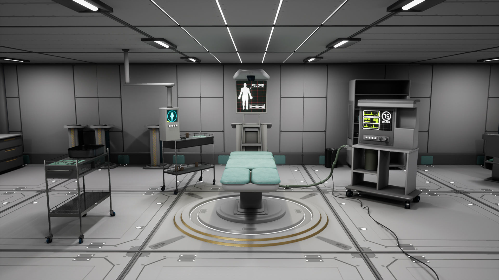 SciFi Space Medical Room 3D model_7