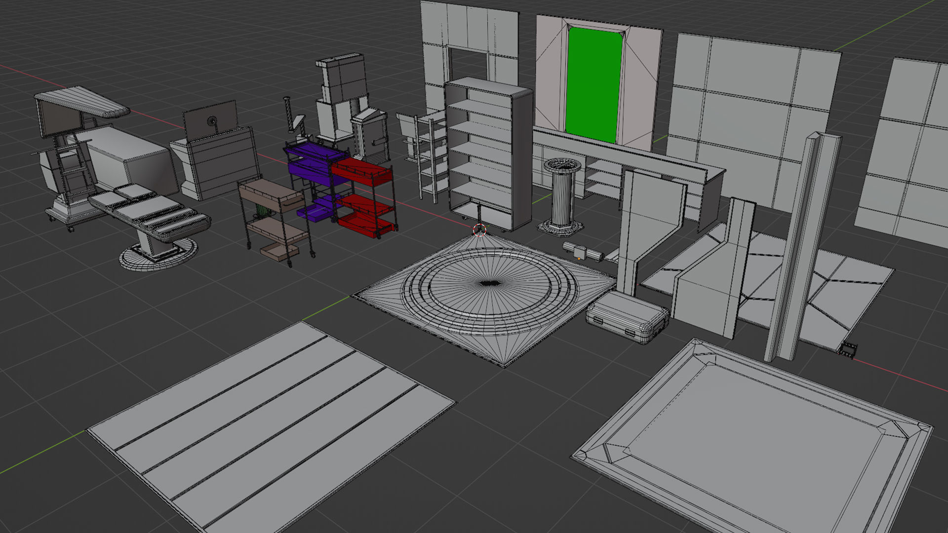 SciFi Space Medical Room 3D model_15