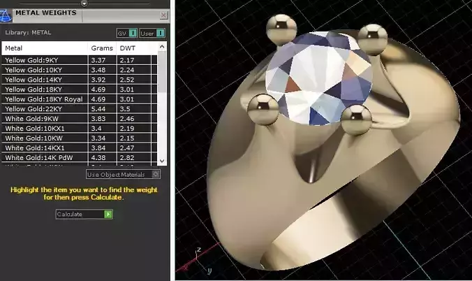 Gold ring ready for print 