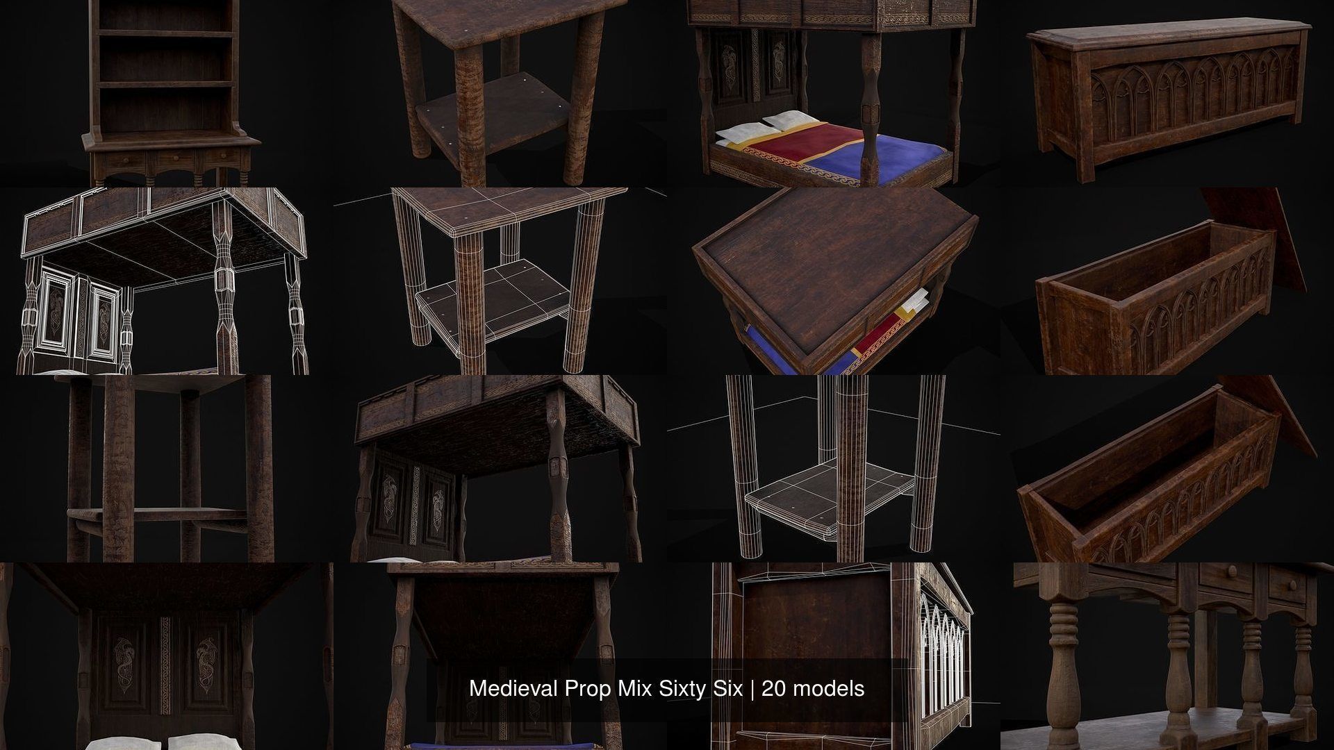 Medieval Prop Mix Sixty Six 3D Model Collection_23