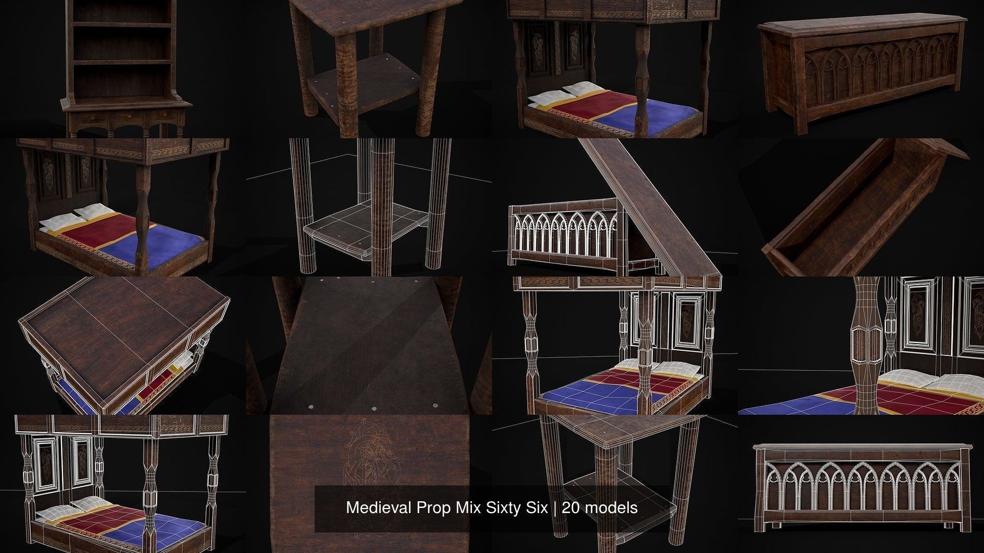 Medieval Prop Mix Sixty Six 3D Model Collection_22