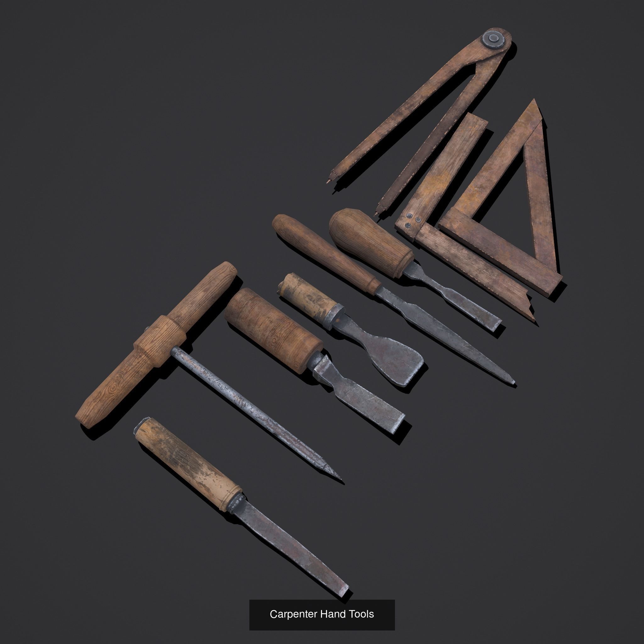 Medieval Prop Mix Sixty Six 3D Model Collection_27