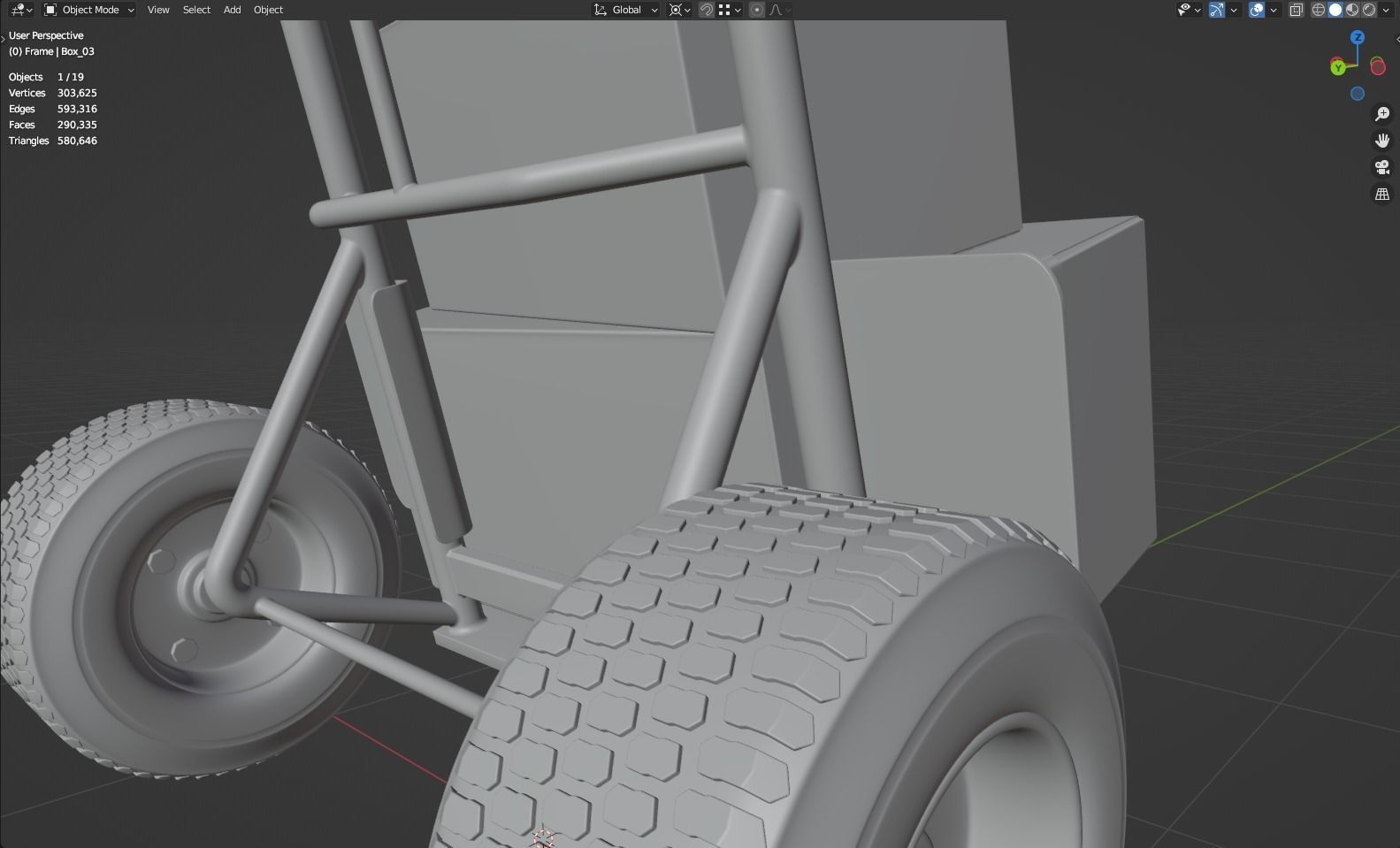 Hand Truck 3D model_16