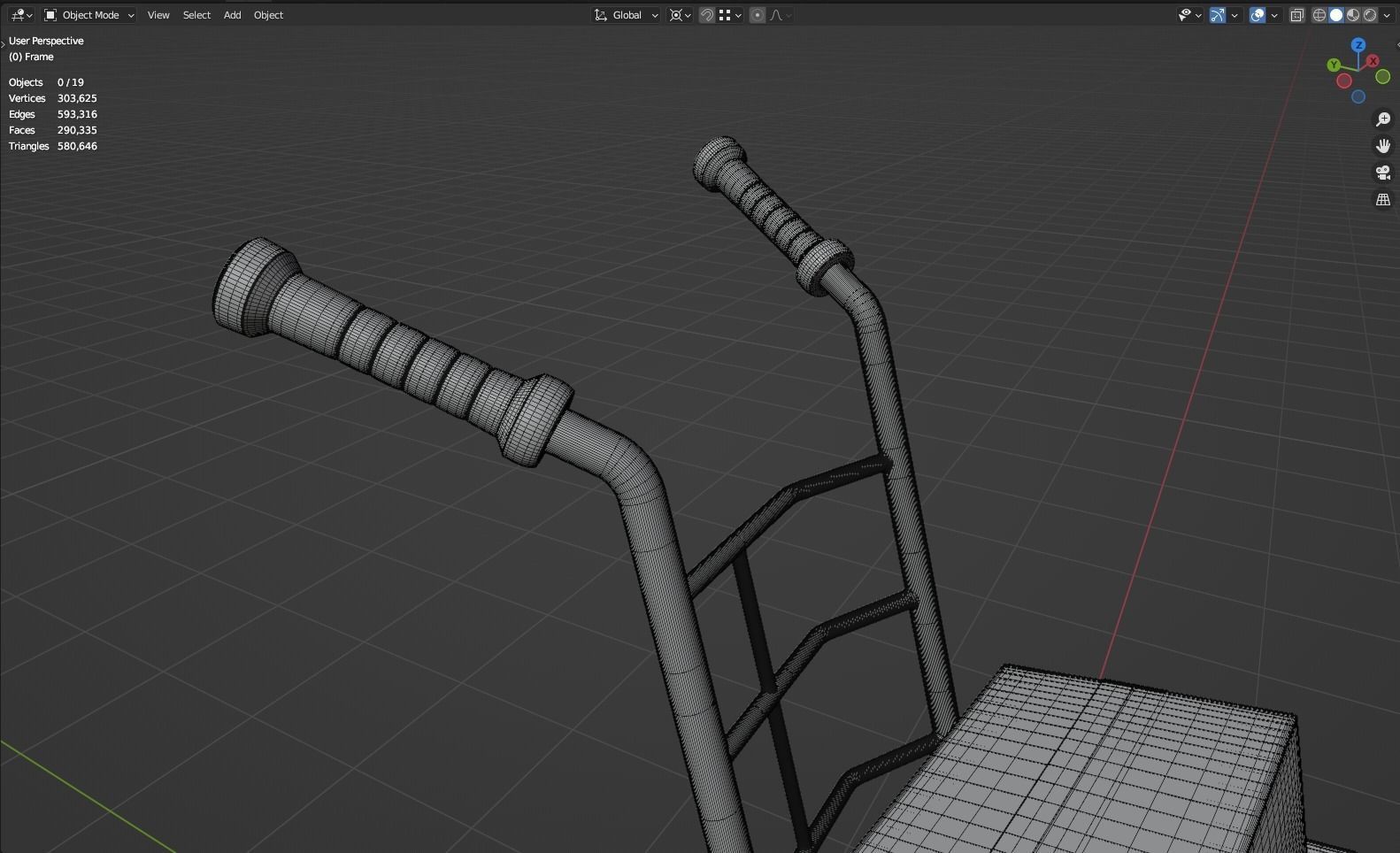 Hand Truck 3D model_14