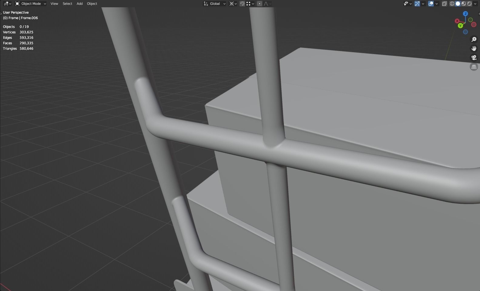 Hand Truck 3D model_4