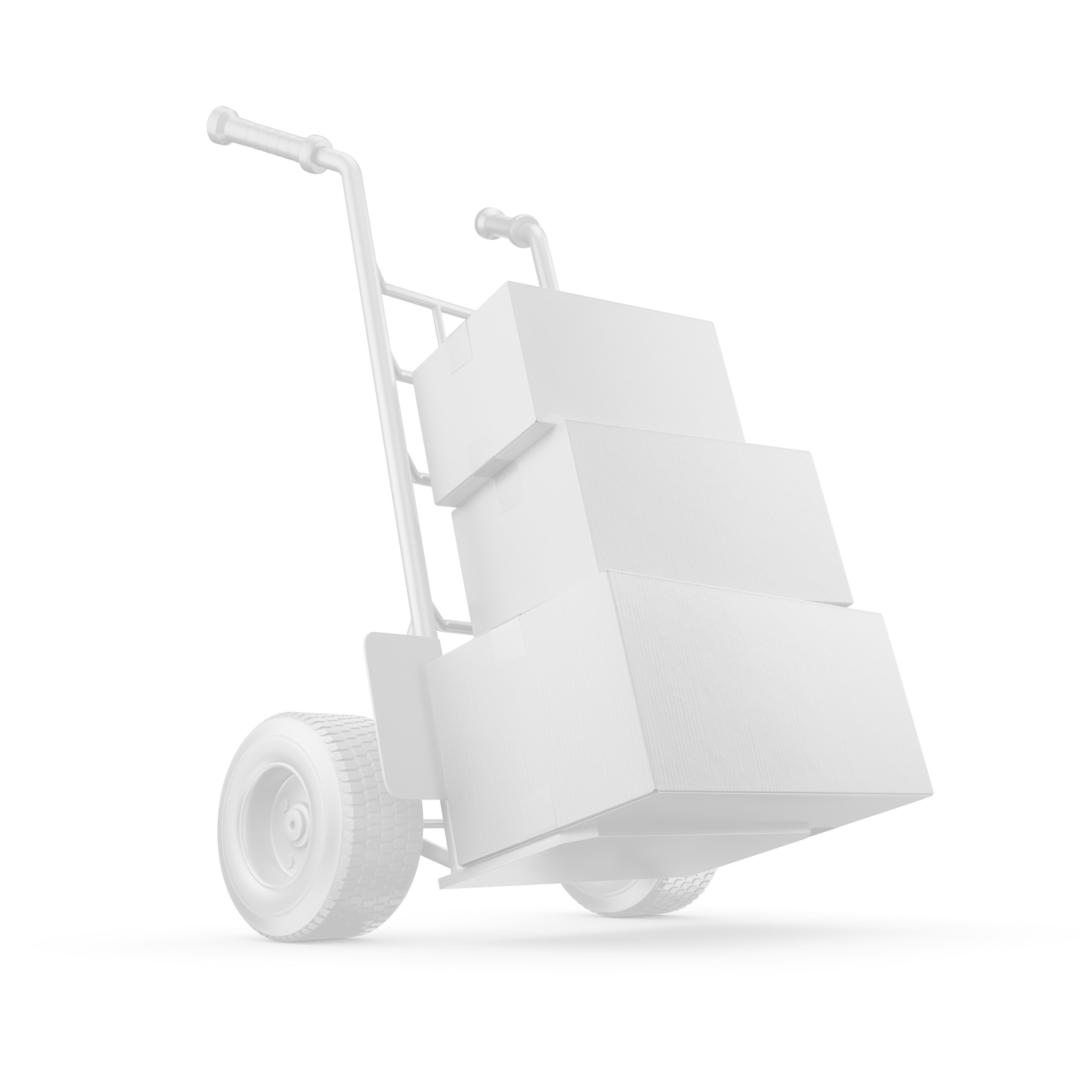 Hand Truck 3D model_2