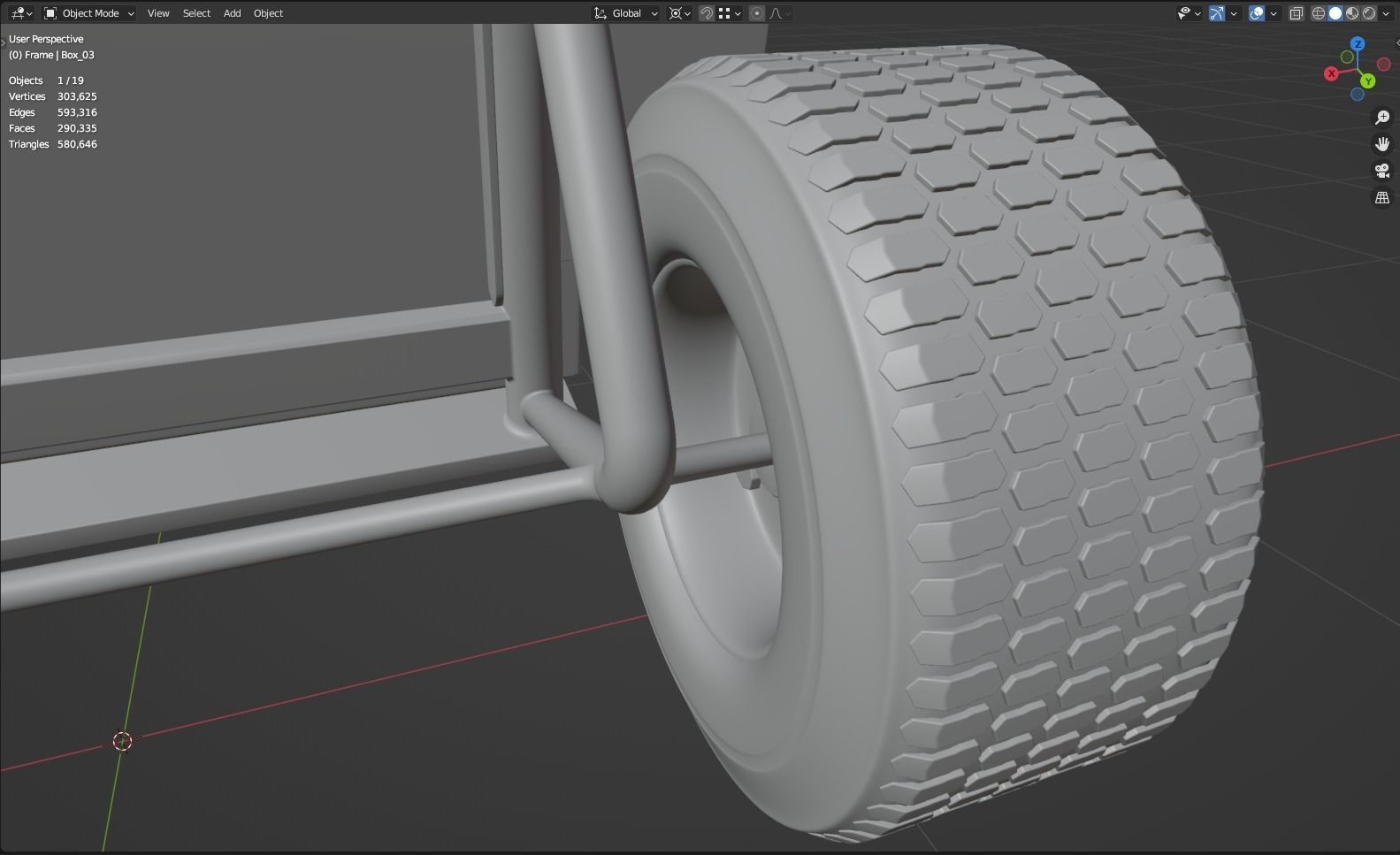 Hand Truck 3D model_17