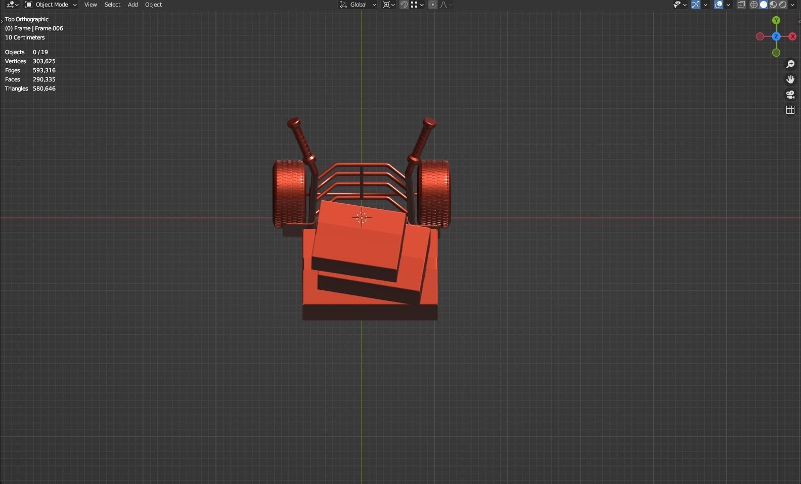 Hand Truck 3D model_8