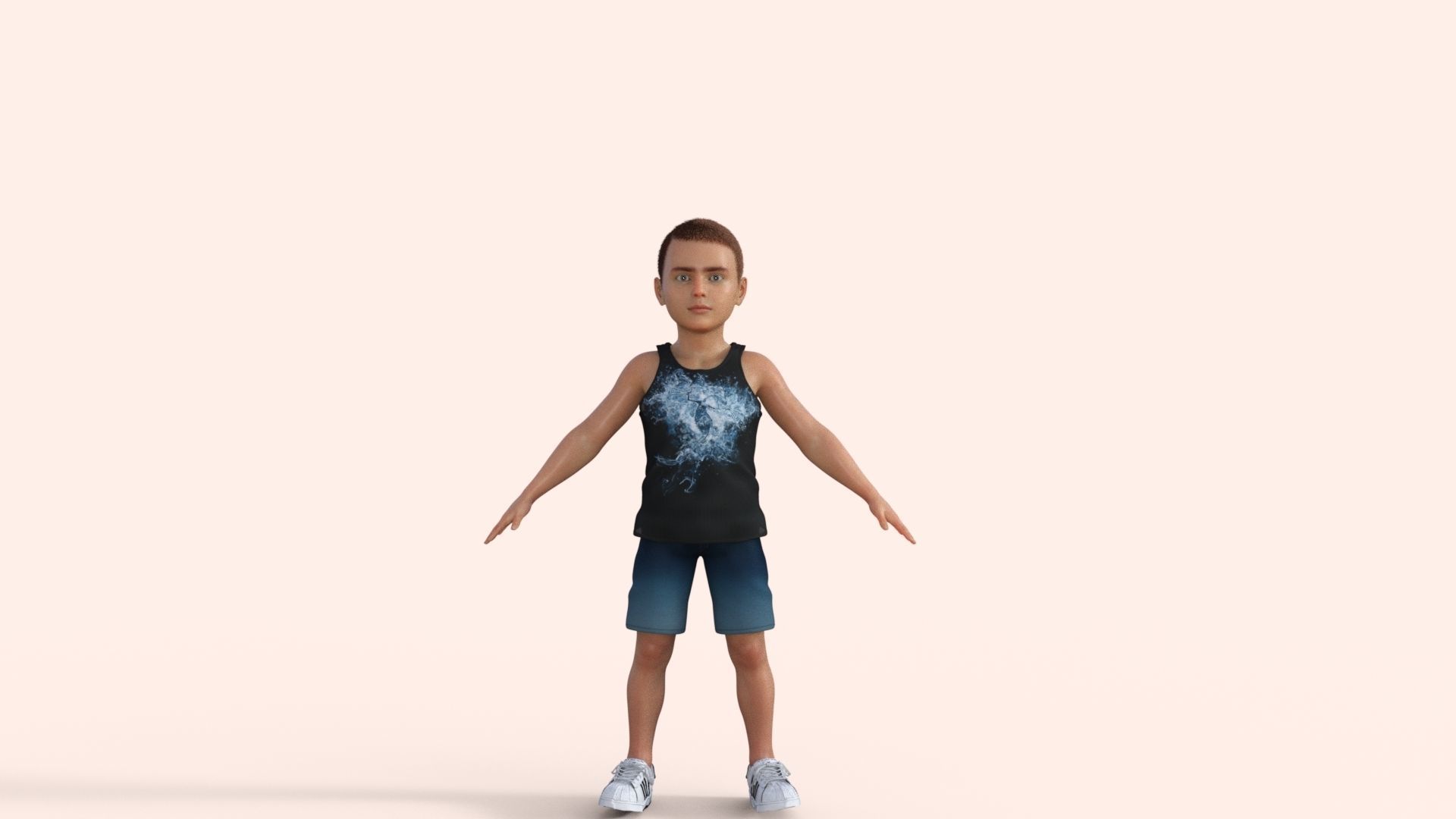 Sporty Kid 3D model_31