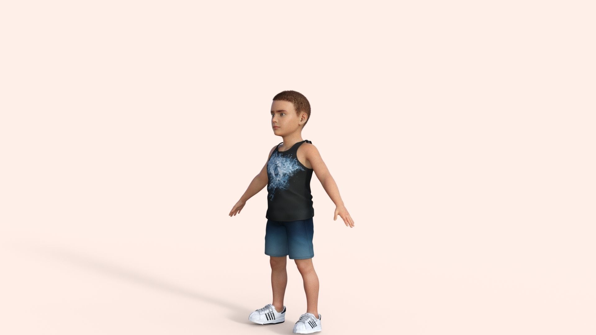 Sporty Kid 3D model_30