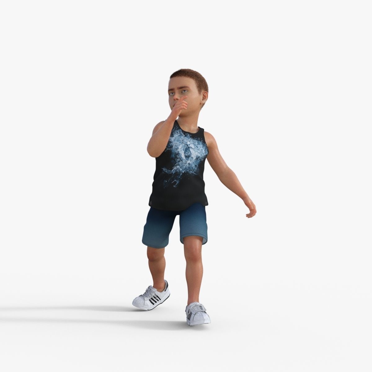 Sporty Kid 3D model_18