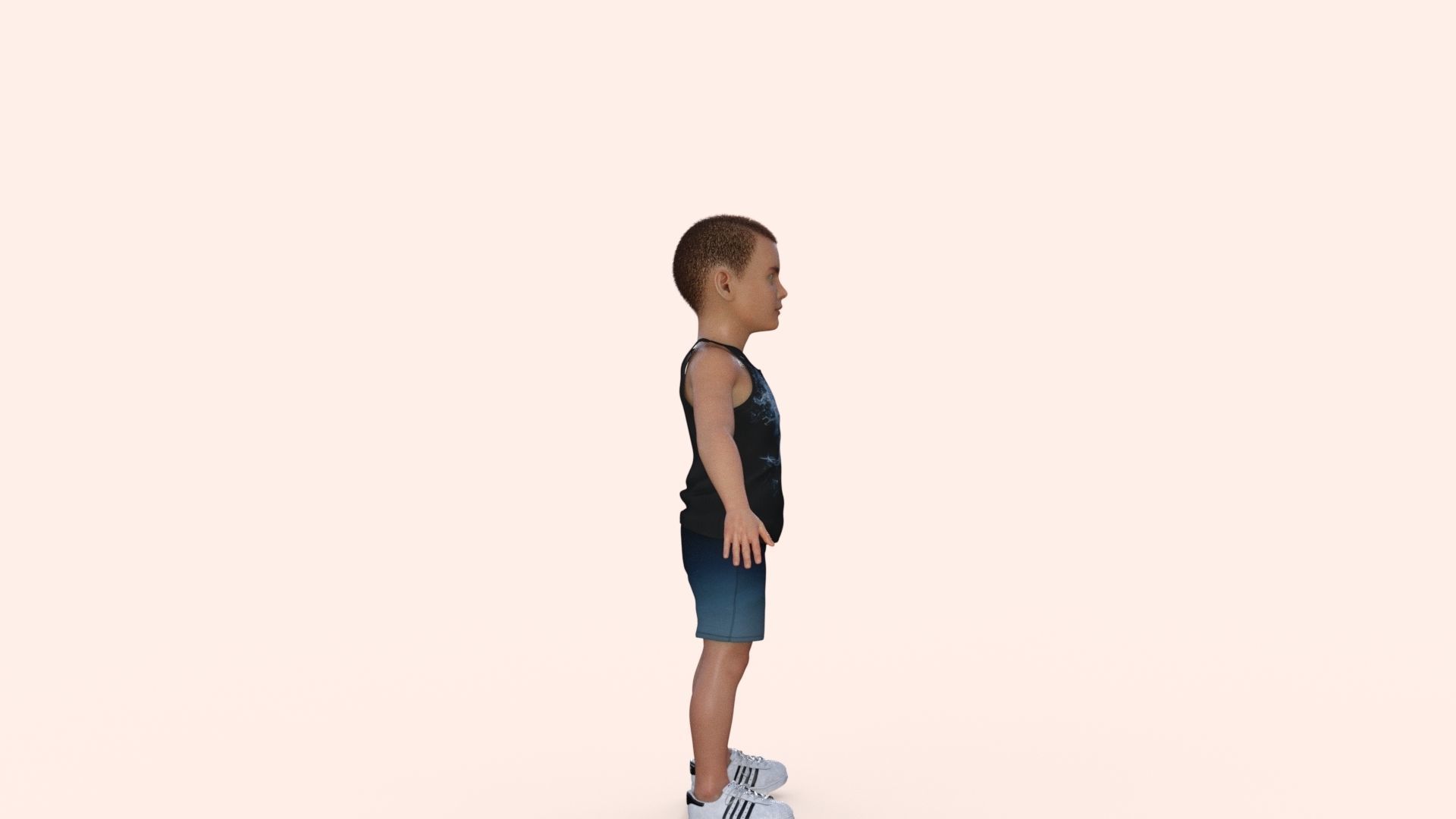 Sporty Kid 3D model_23