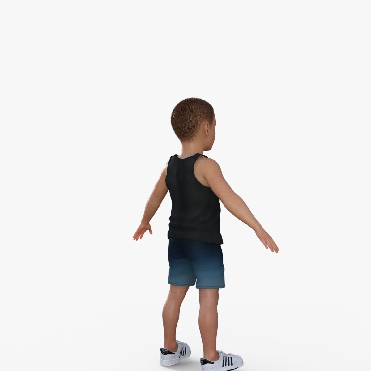Sporty Kid 3D model_6