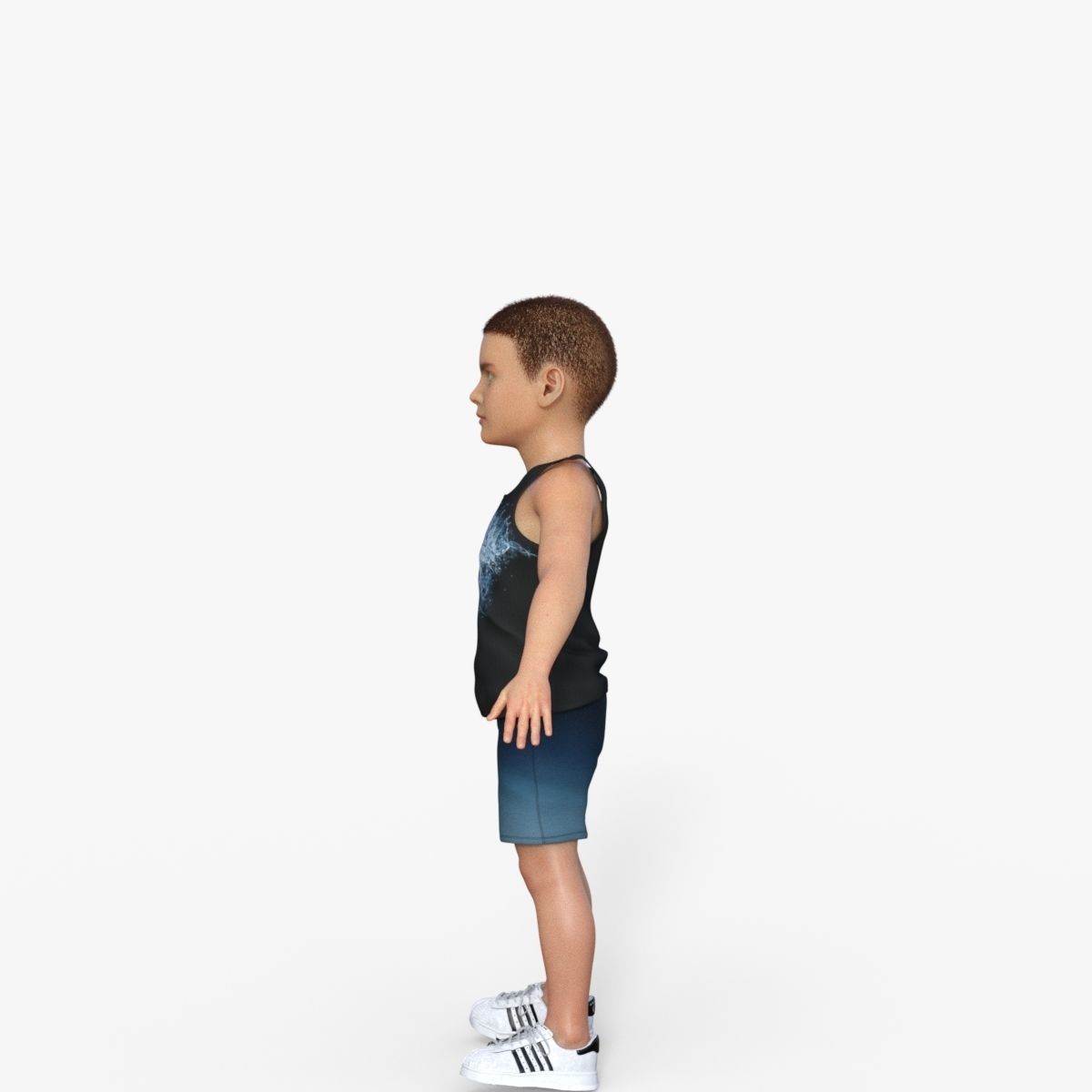 Sporty Kid 3D model_3