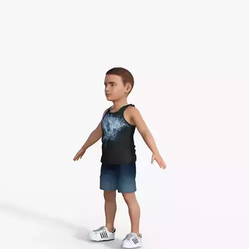 Sporty Kid 3D model