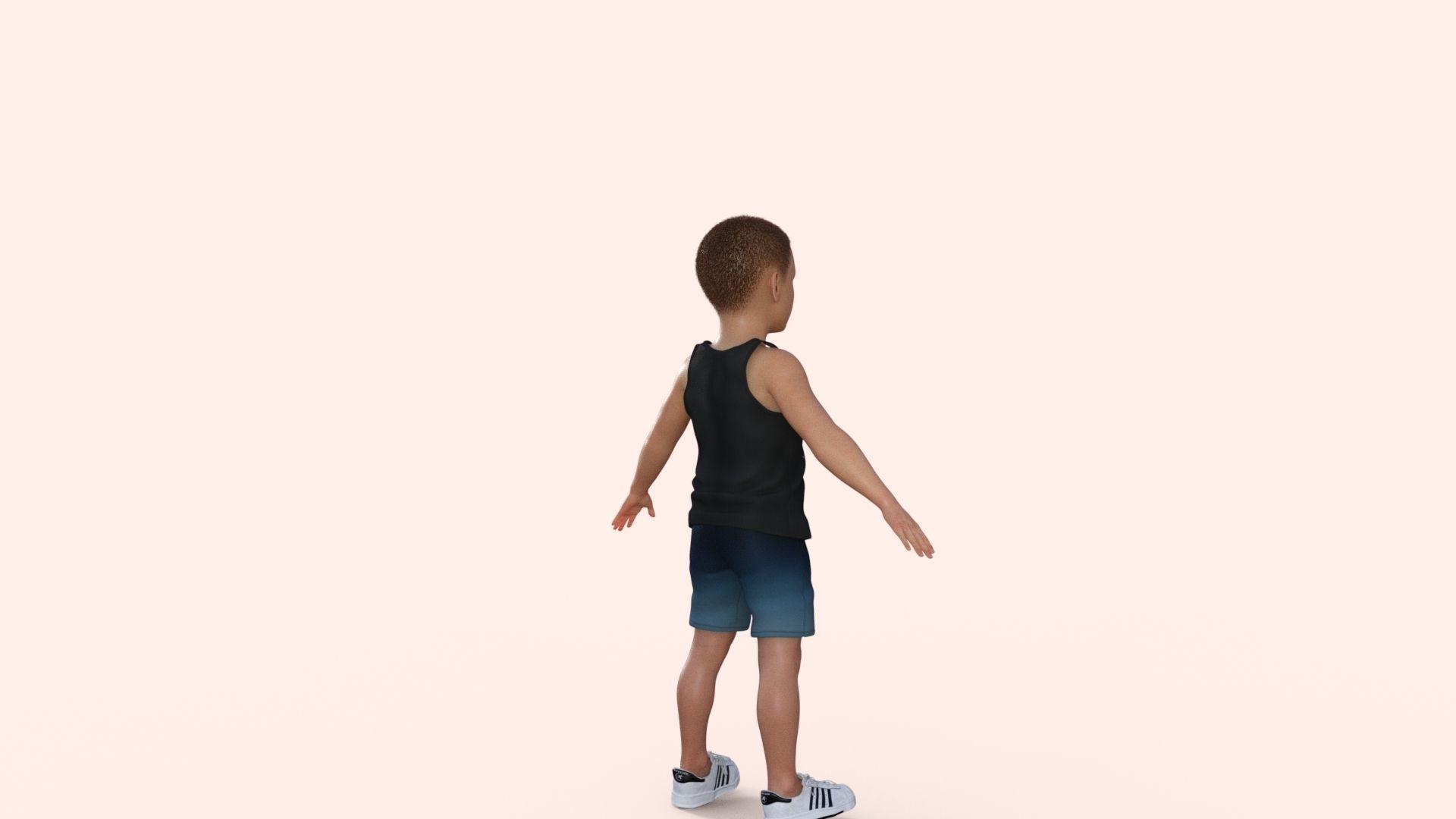 Sporty Kid 3D model_26