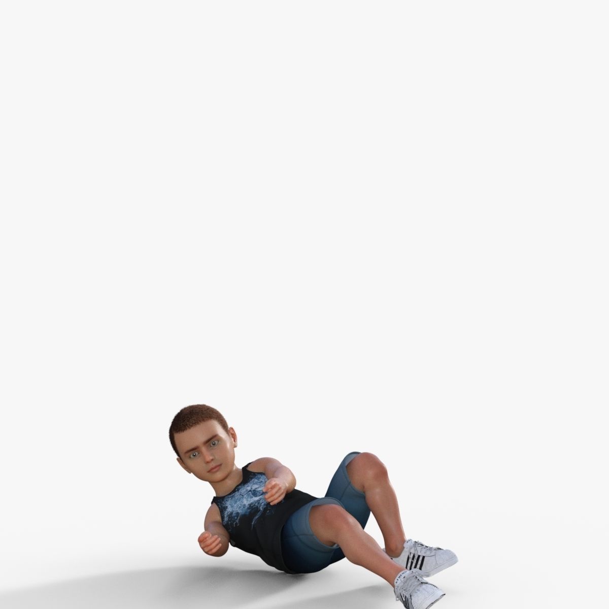 Sporty Kid 3D model_21